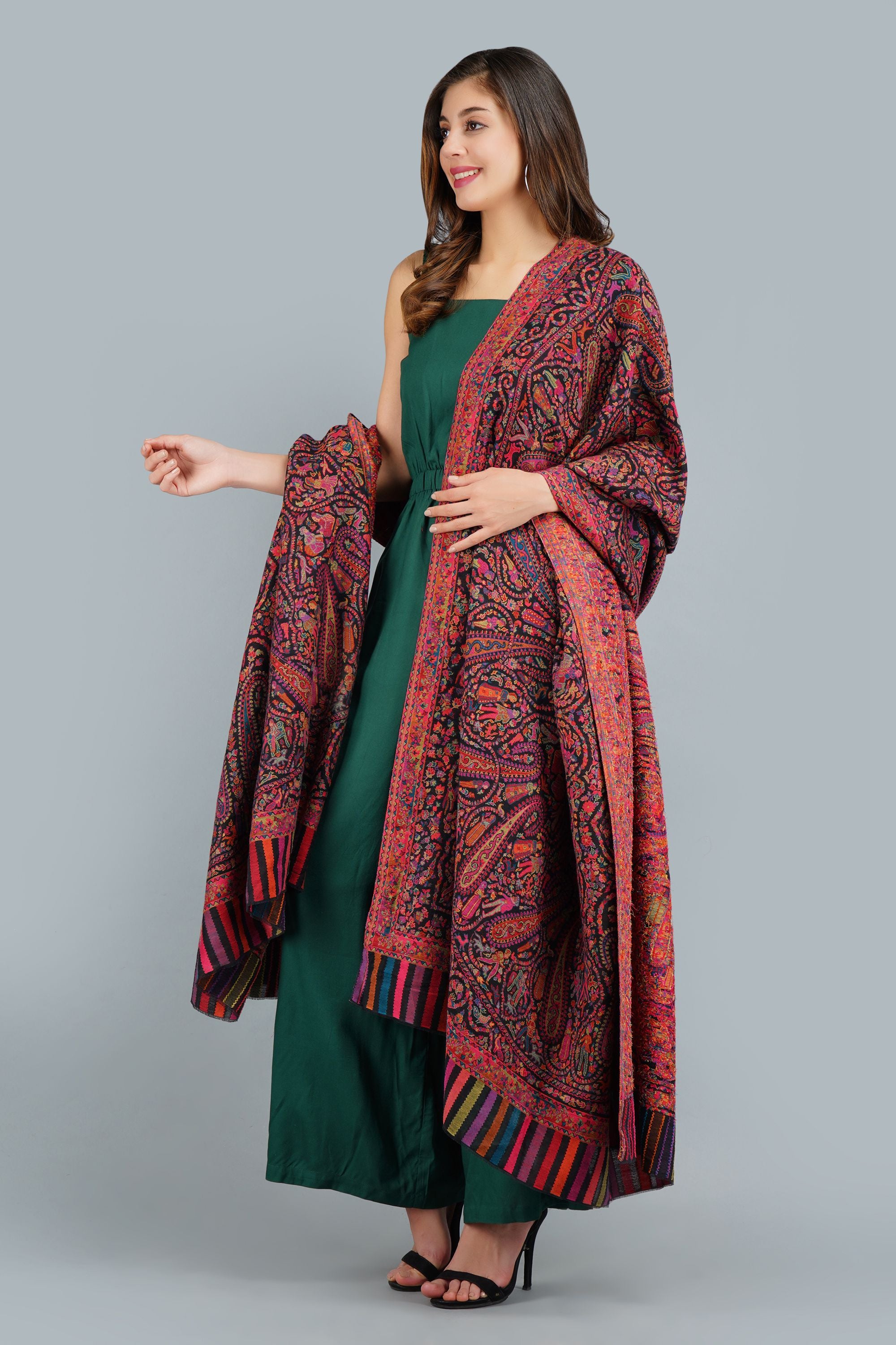 Pashmina in kani weave full Shawl