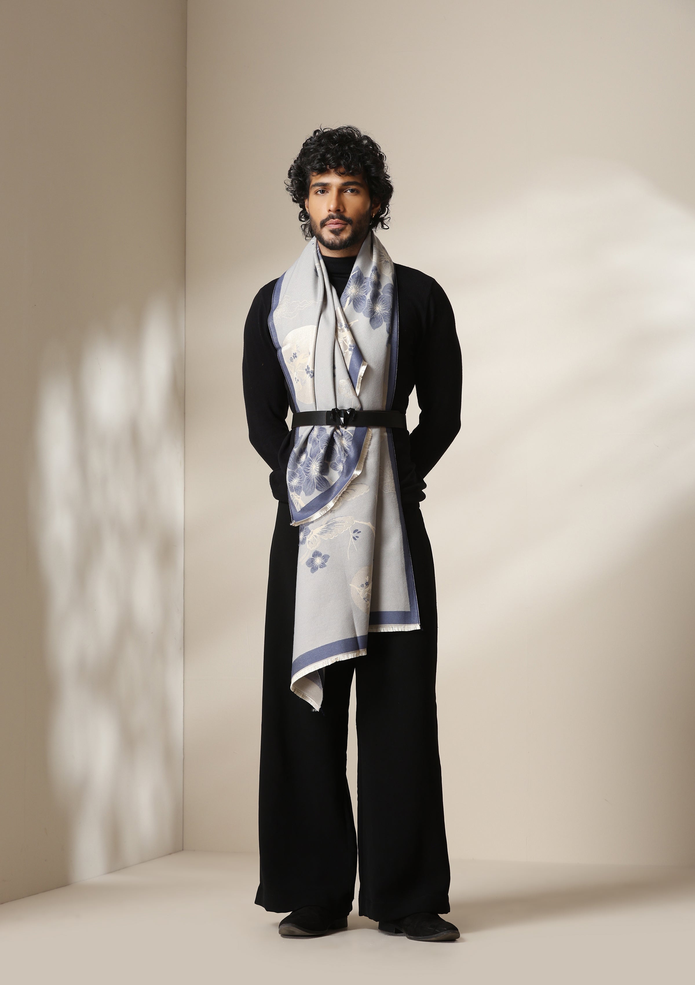 Frost Bloom Thick vegan cashmere Stoles