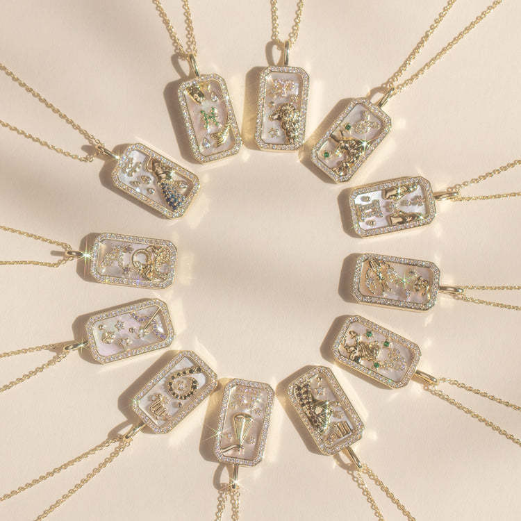 Cancer Zodiac Pendant | 18K Gold-Plated Necklace