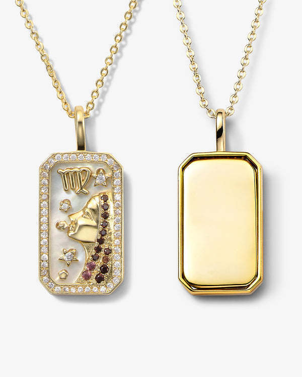 Virgo Zodiac Pendant | 18K Gold-Plated Necklace