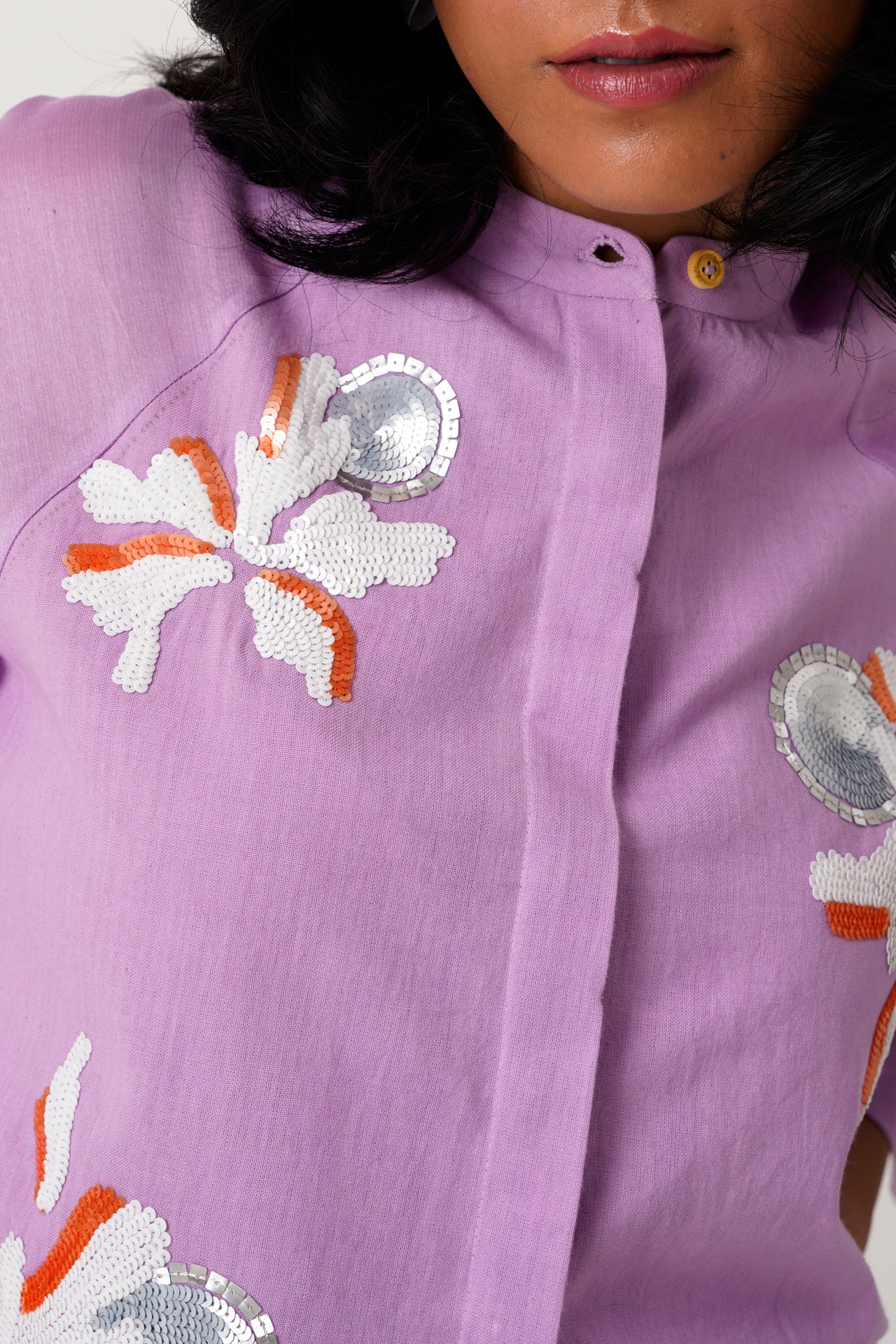 Zola - Raglan Sleeve Crop Shirt + Ankle Pants