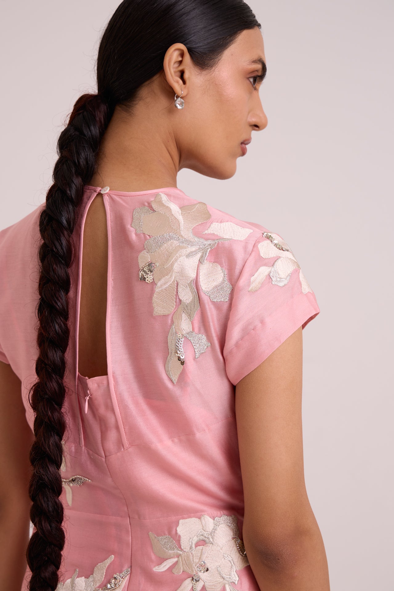 Lizzy - Blush Pink Prism Long Dress