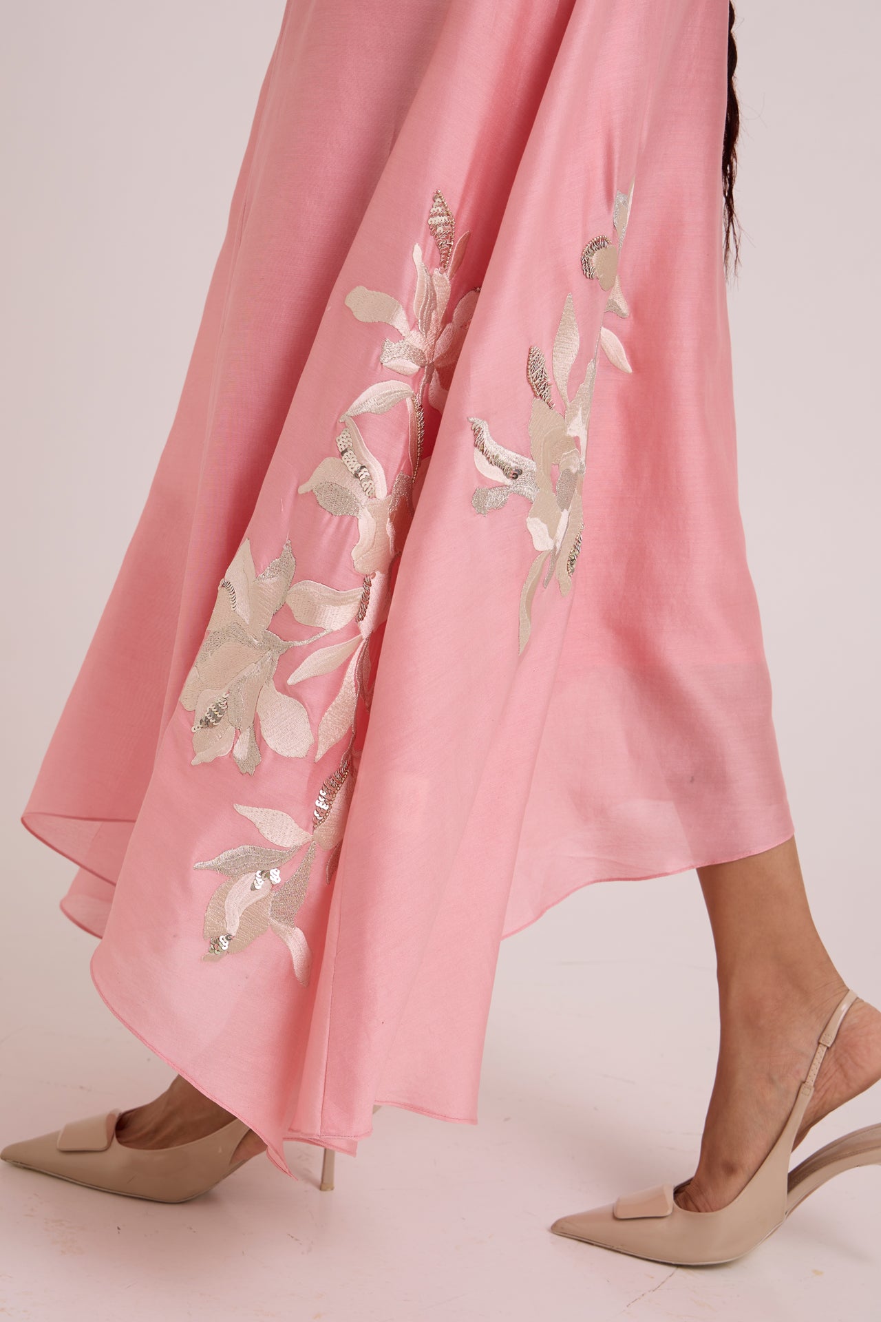 Lizzy - Blush Pink Prism Long Dress