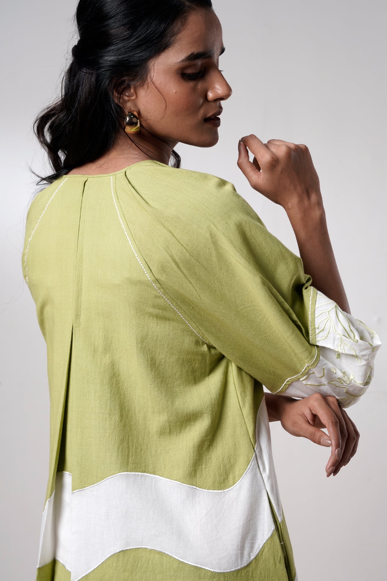 Hope-olive-bloom-Short dress