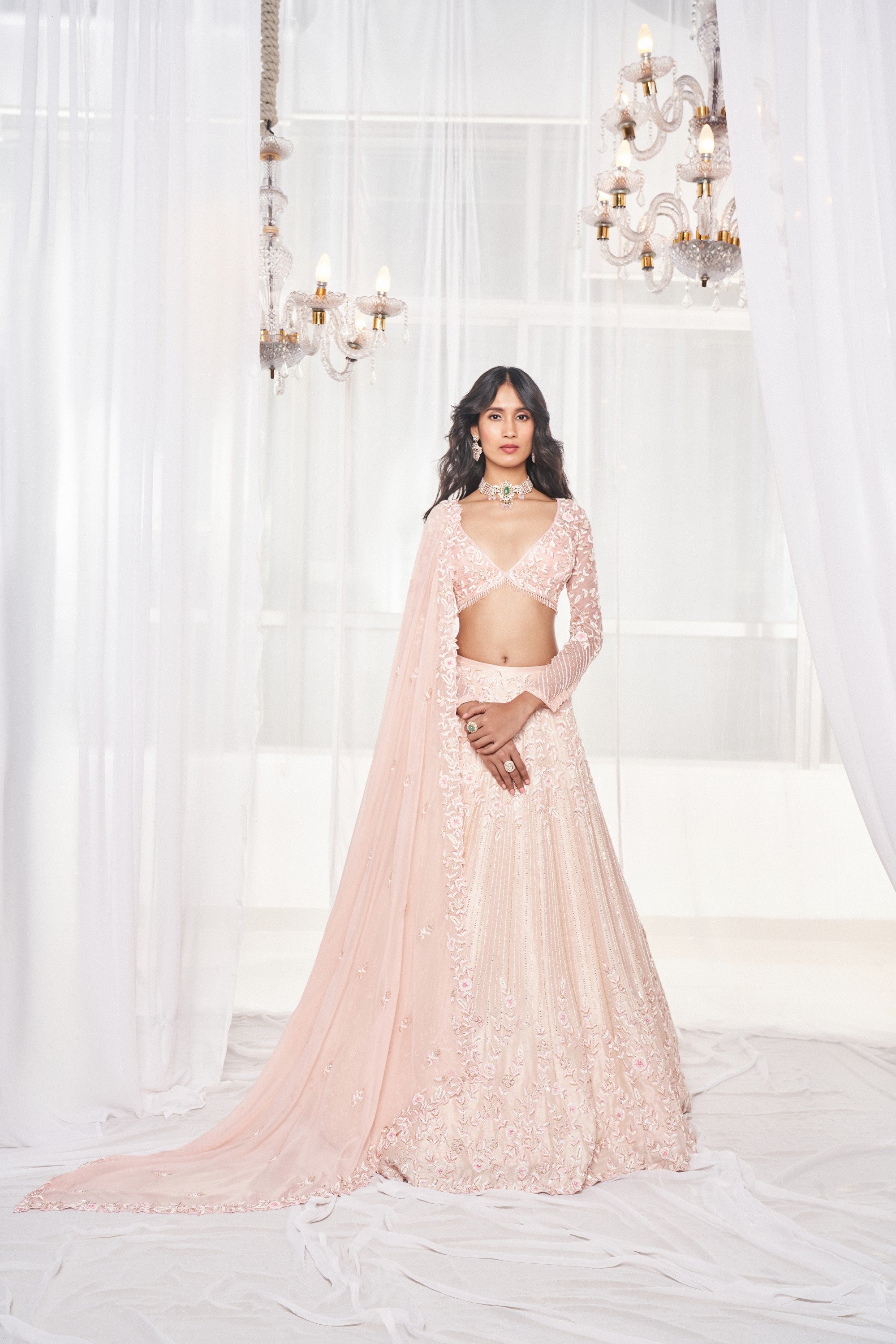 LIGHT PINK LEHENGA SET