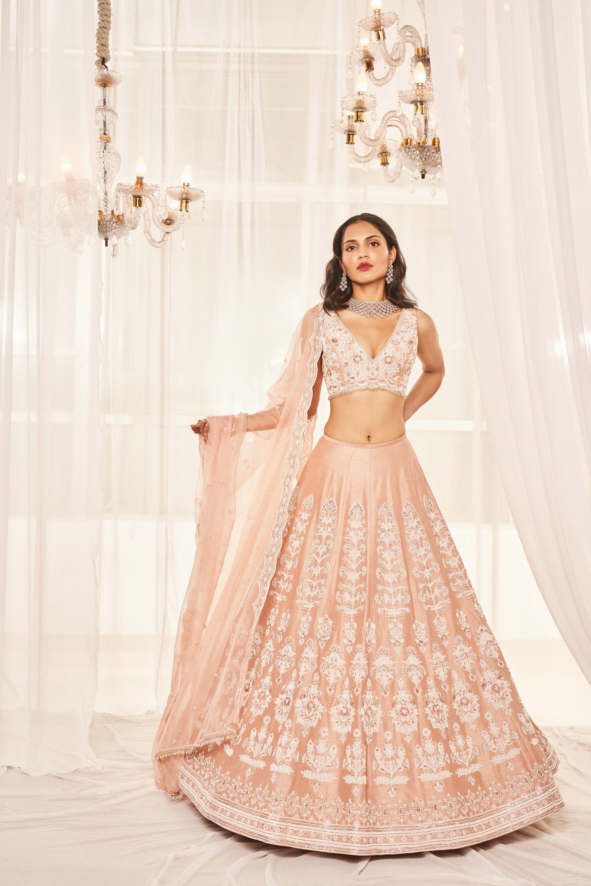 BLUSH PINK LEHENGA SET