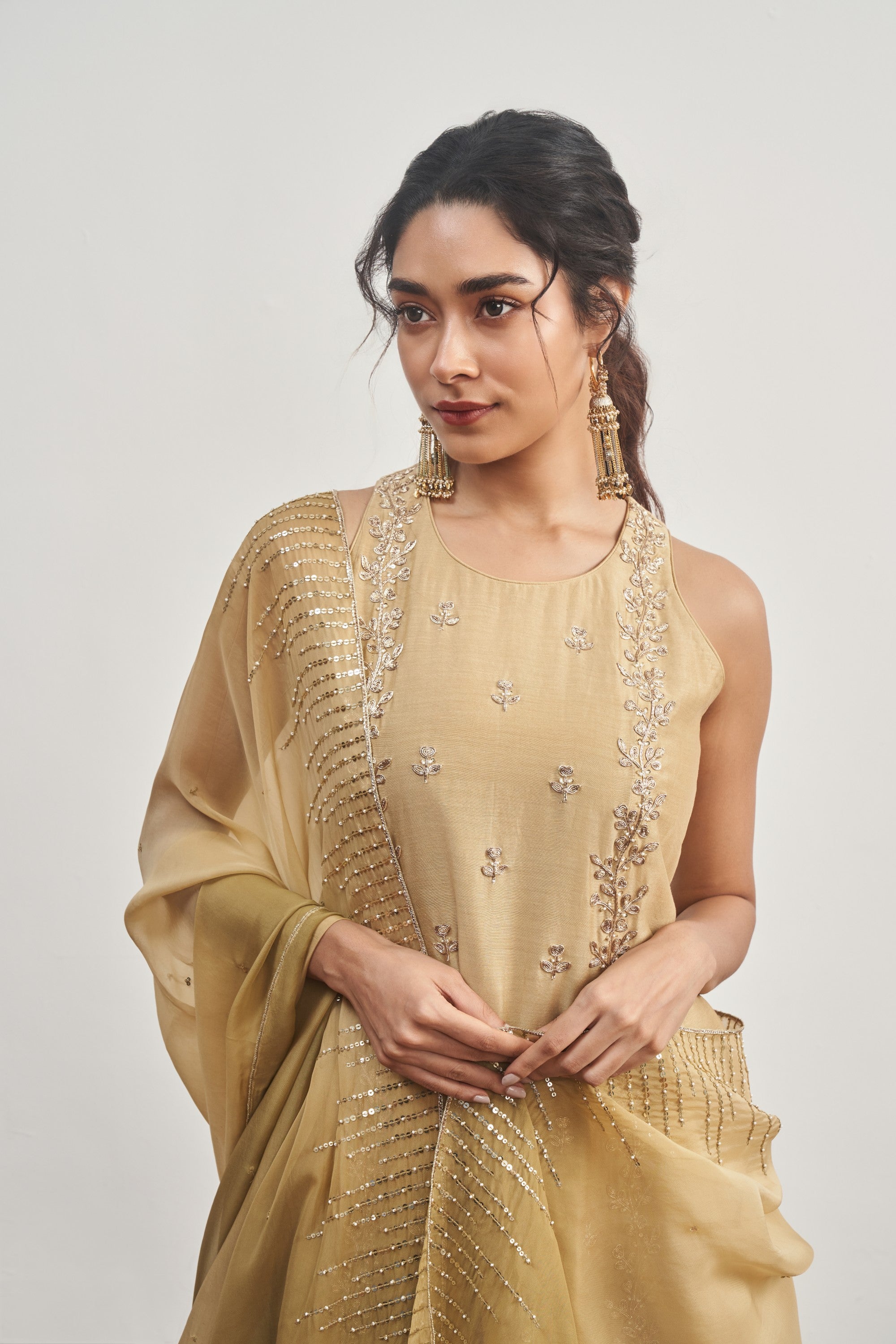 Kalidaar Set with Shaded Dupatta