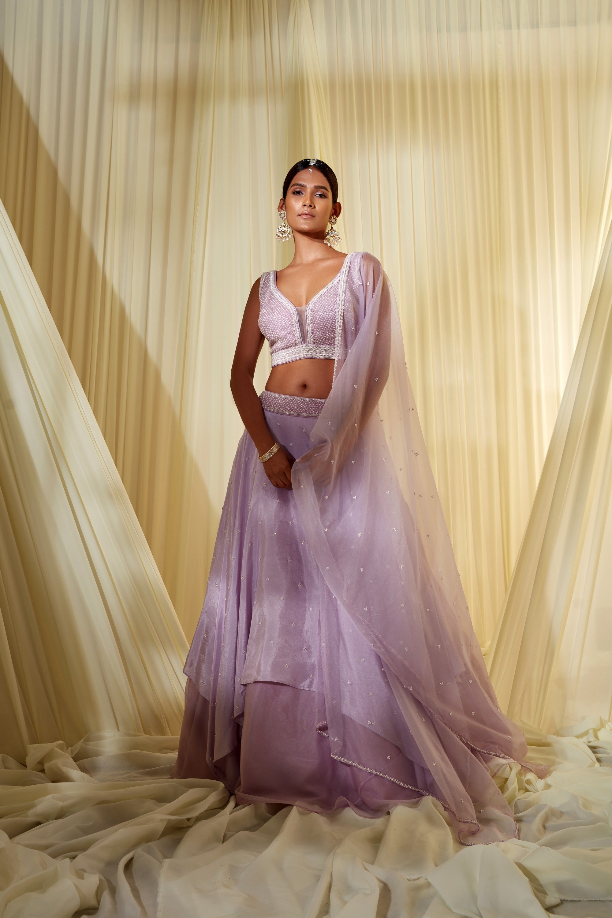 Lilac Lehenga Set