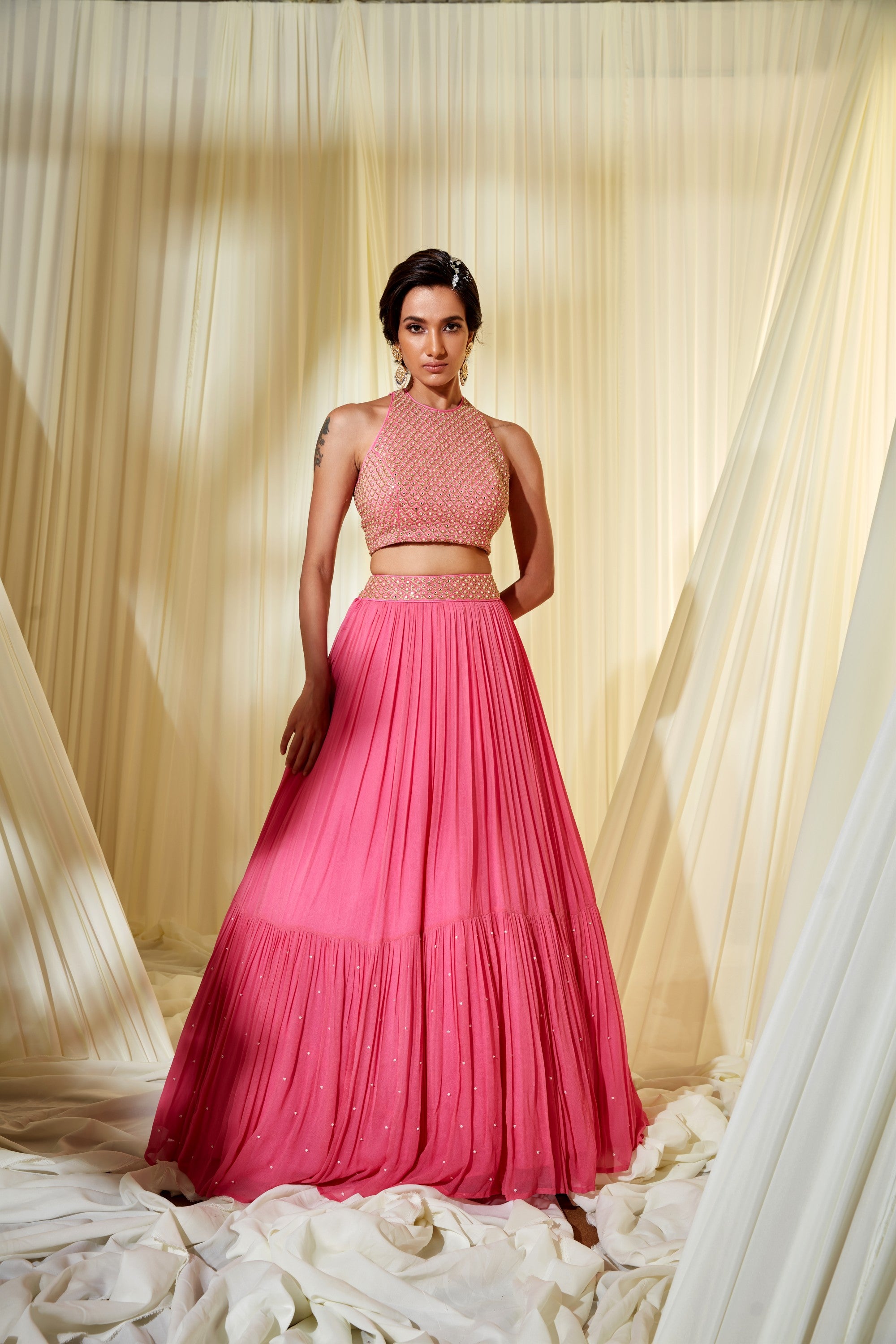 Rose Pink Lehenga Set