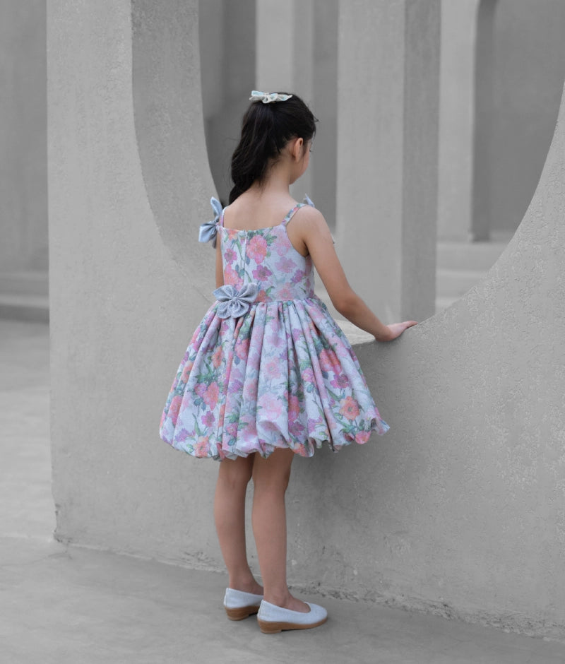 Floral Printed Shimmer Frock