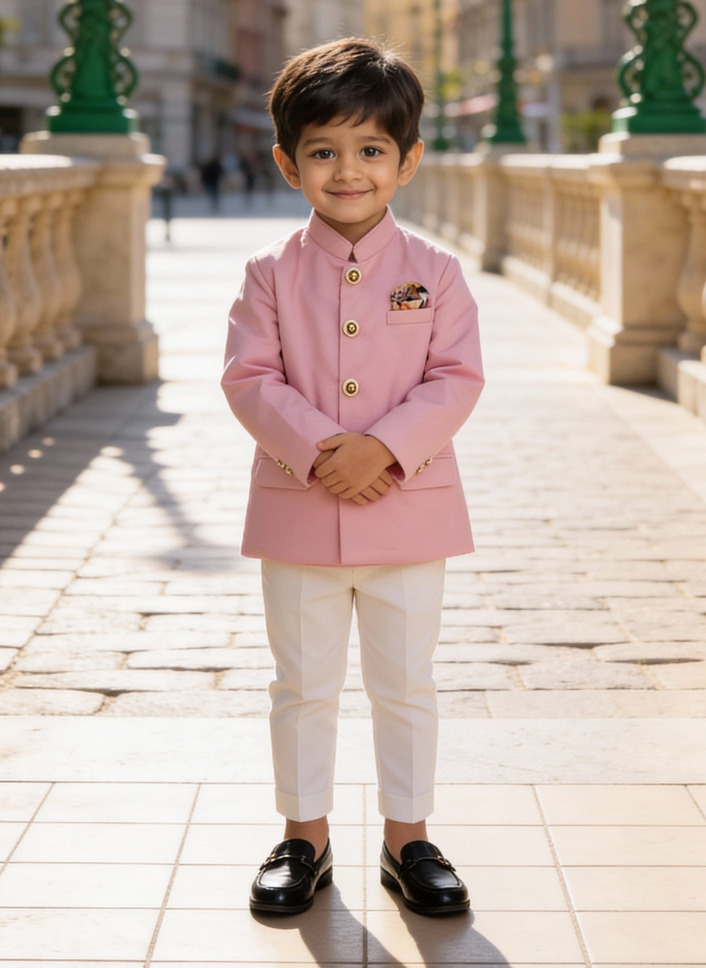 Pink Bandgala with Pant
