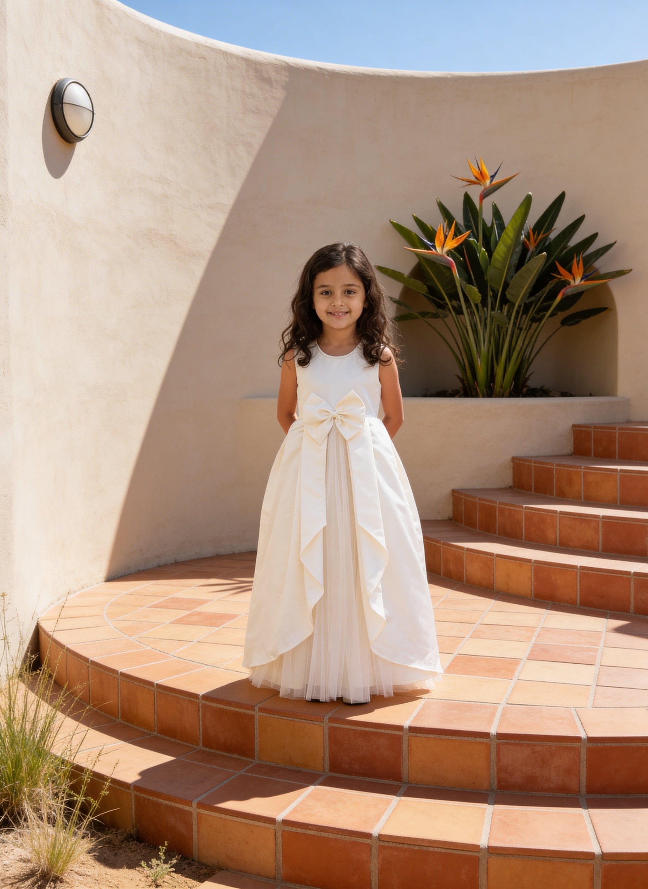 Off white Satin Gown
