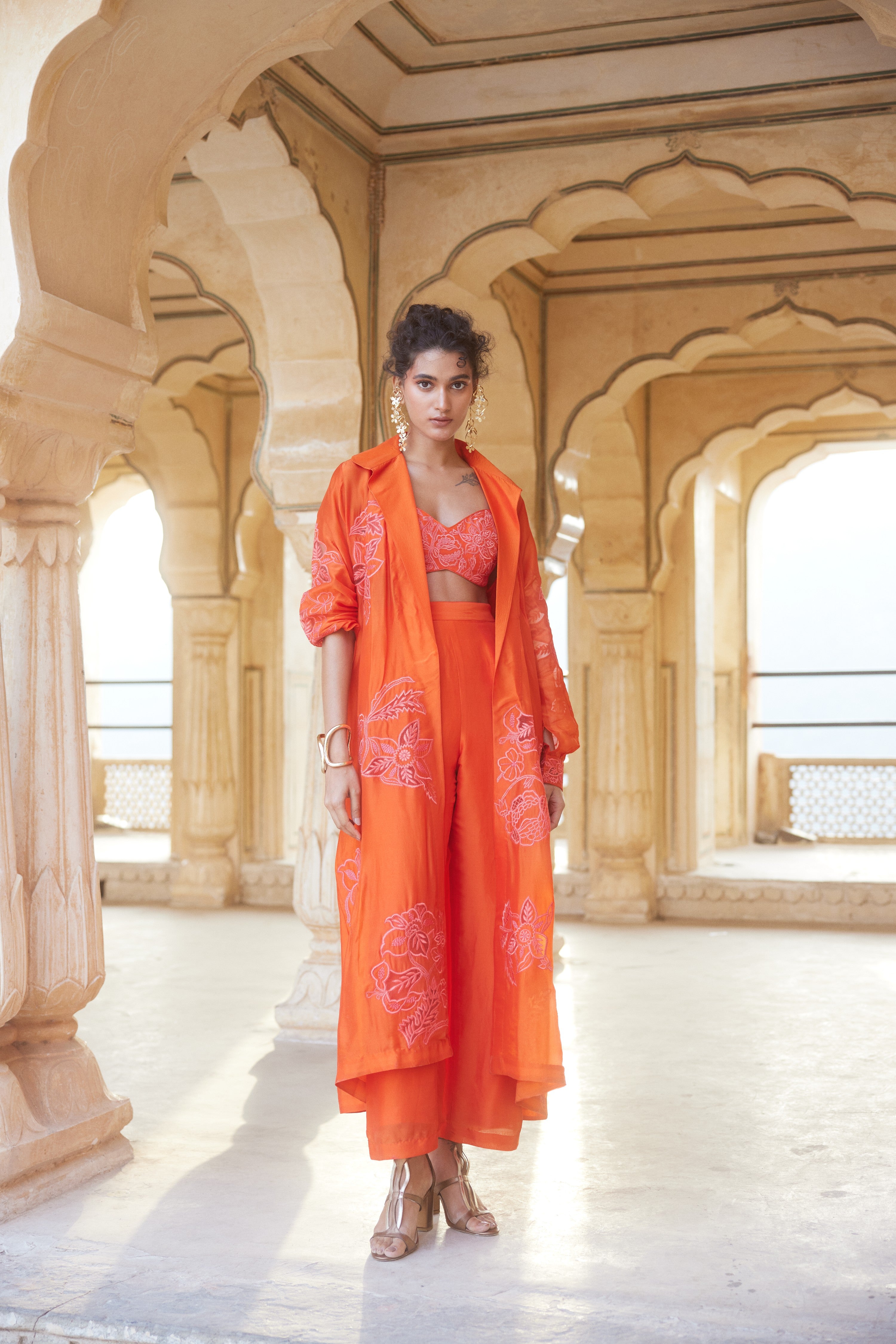 ANTOINETTE JACKET SET – VERMILLION