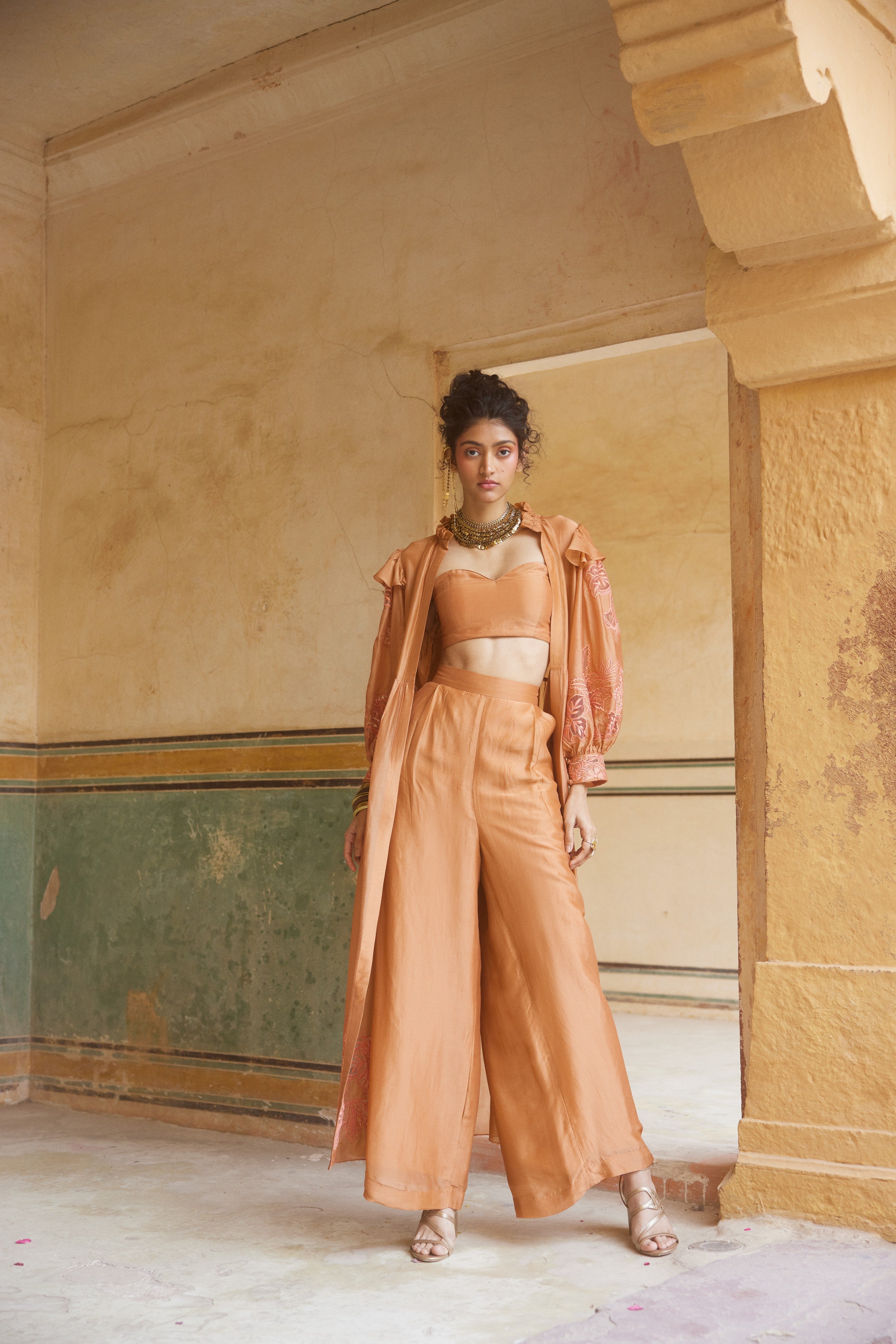ANASTASIA JACKET SET – PEACH