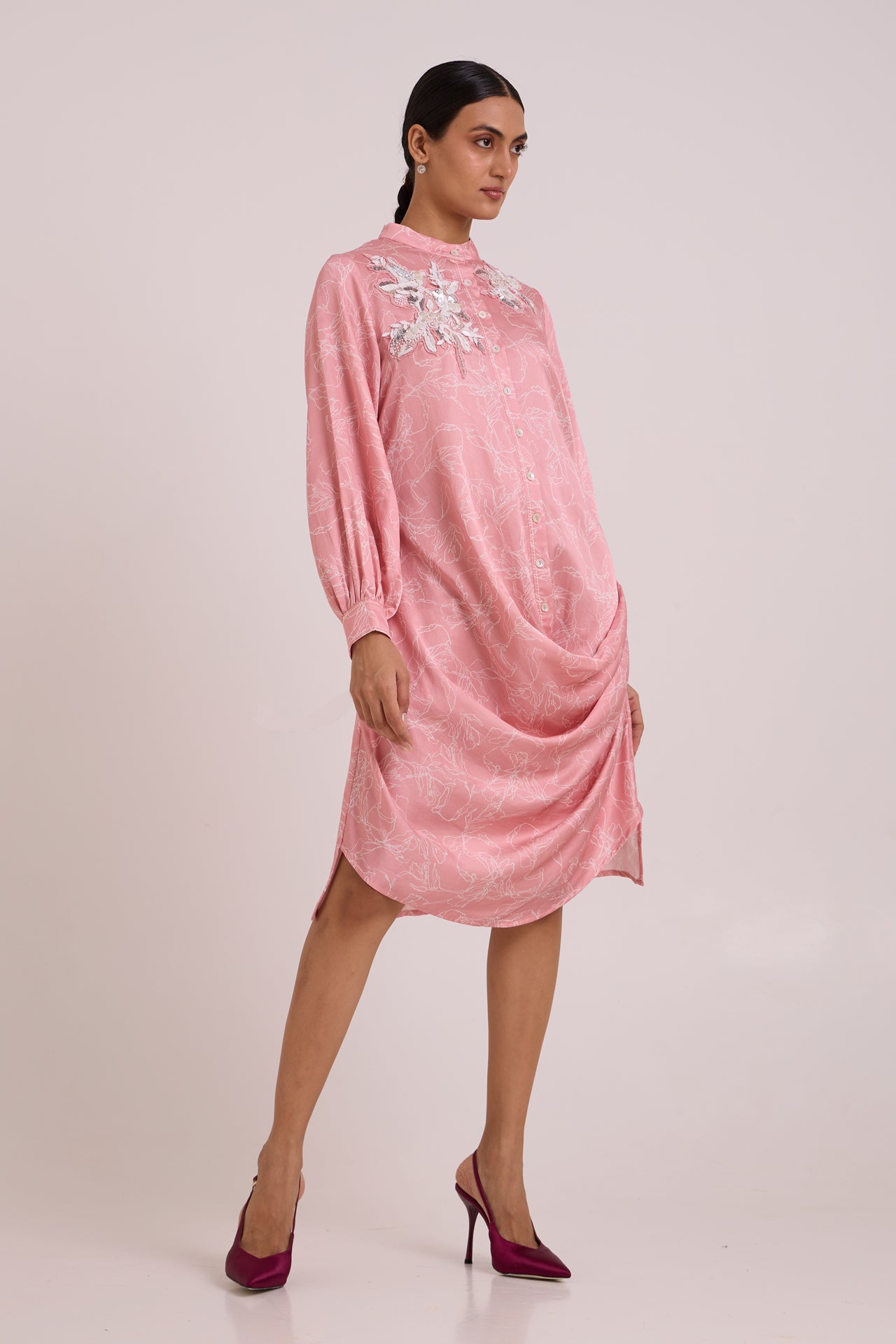 LEYA - Rose Water Short Dress