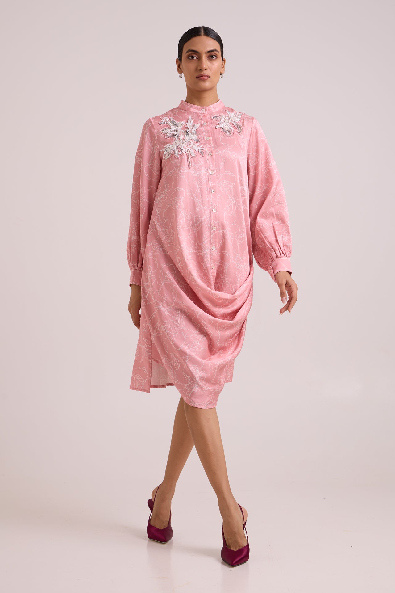 LEYA - Rose Water Short Dress