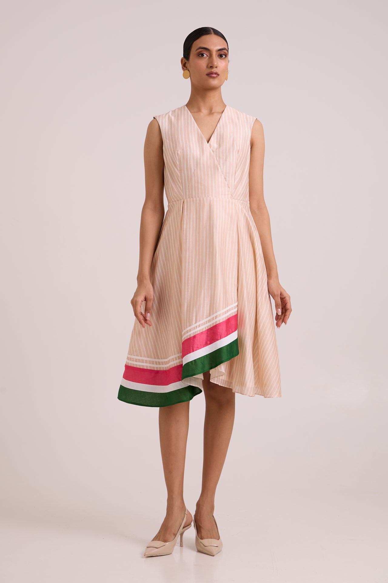 Bambi - Almond Striped Cruise Dress