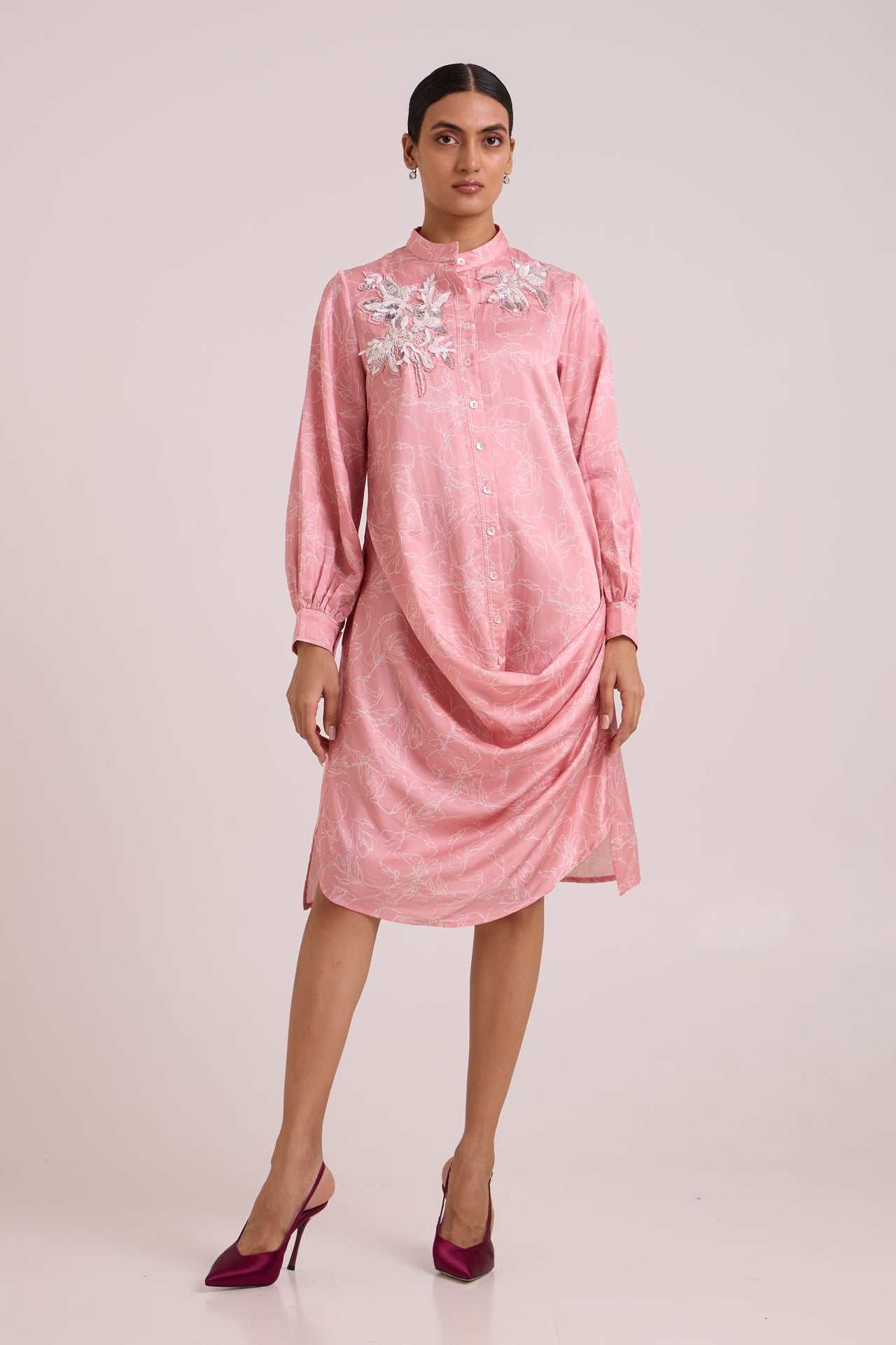 LEYA - Rose Water Short Dress