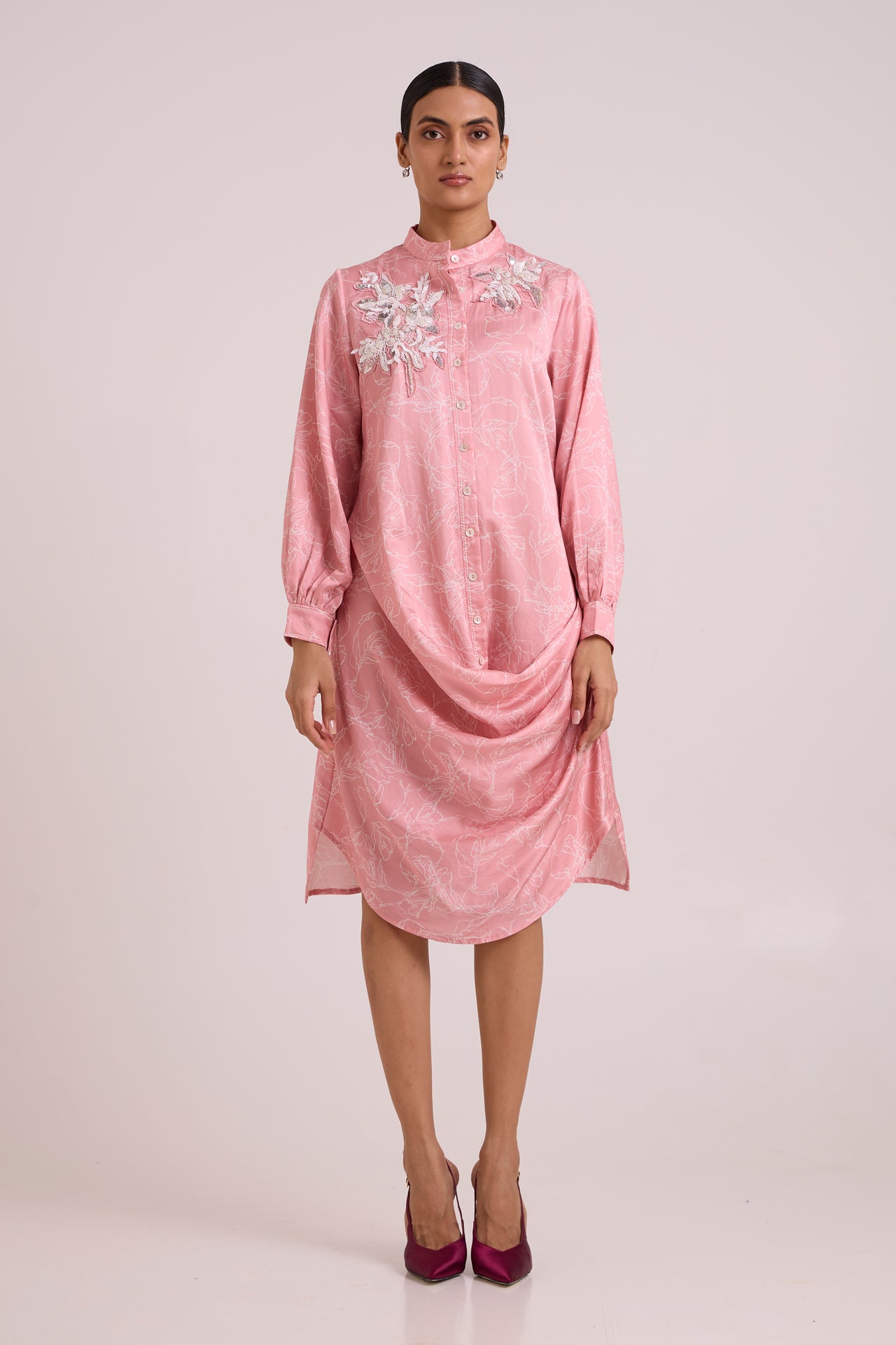 LEYA - Rose Water Short Dress