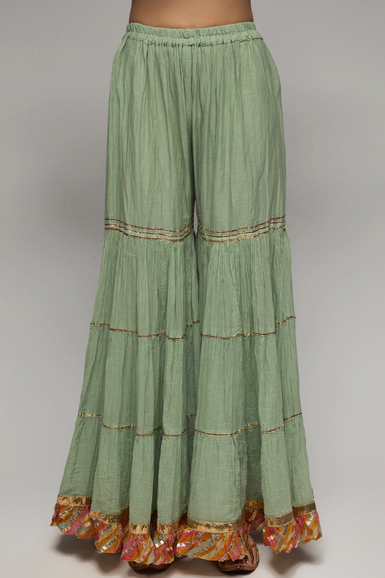 Rashida Peplum Sharara Set