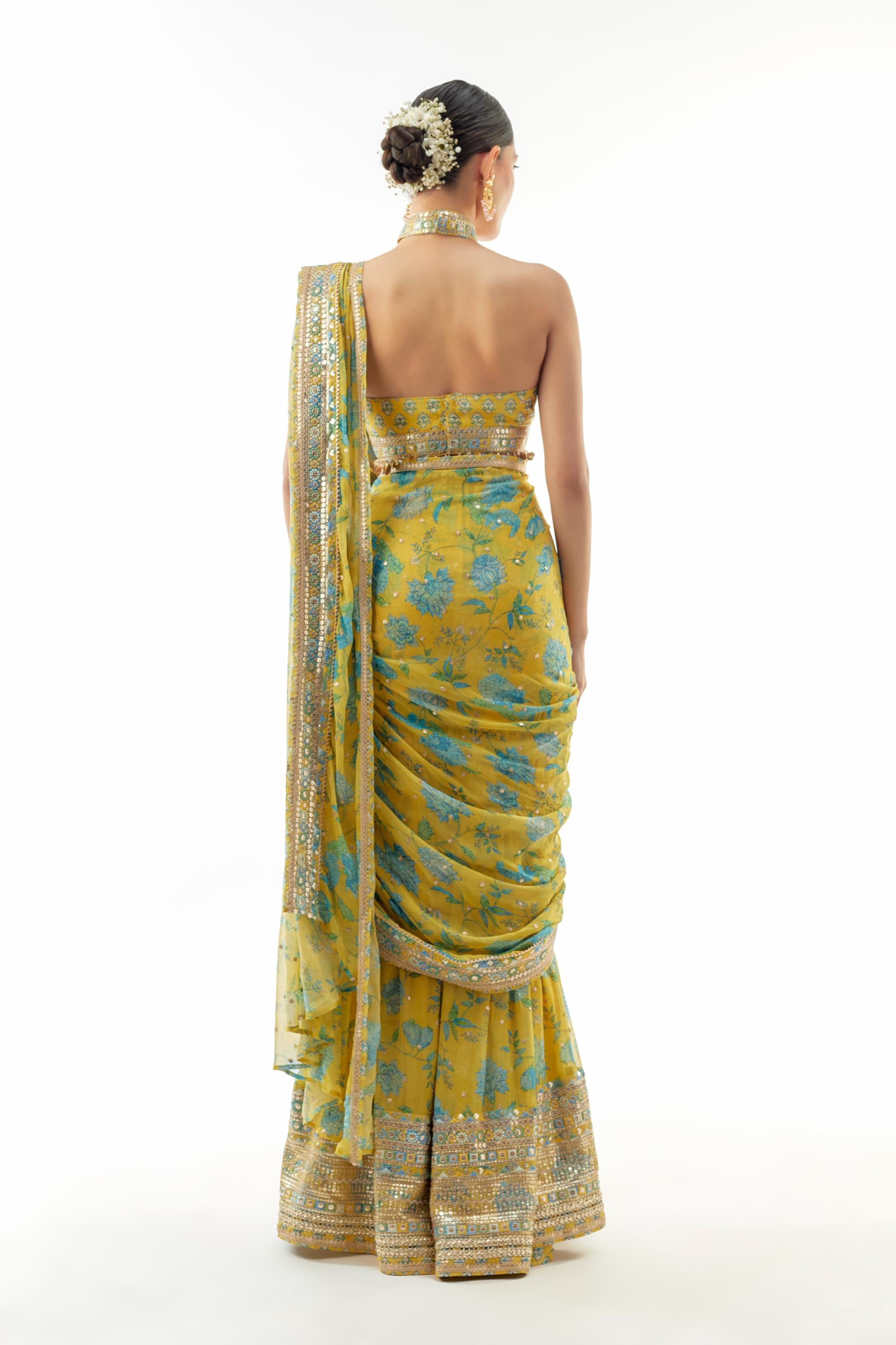 Pakhi Sharara Saree Set