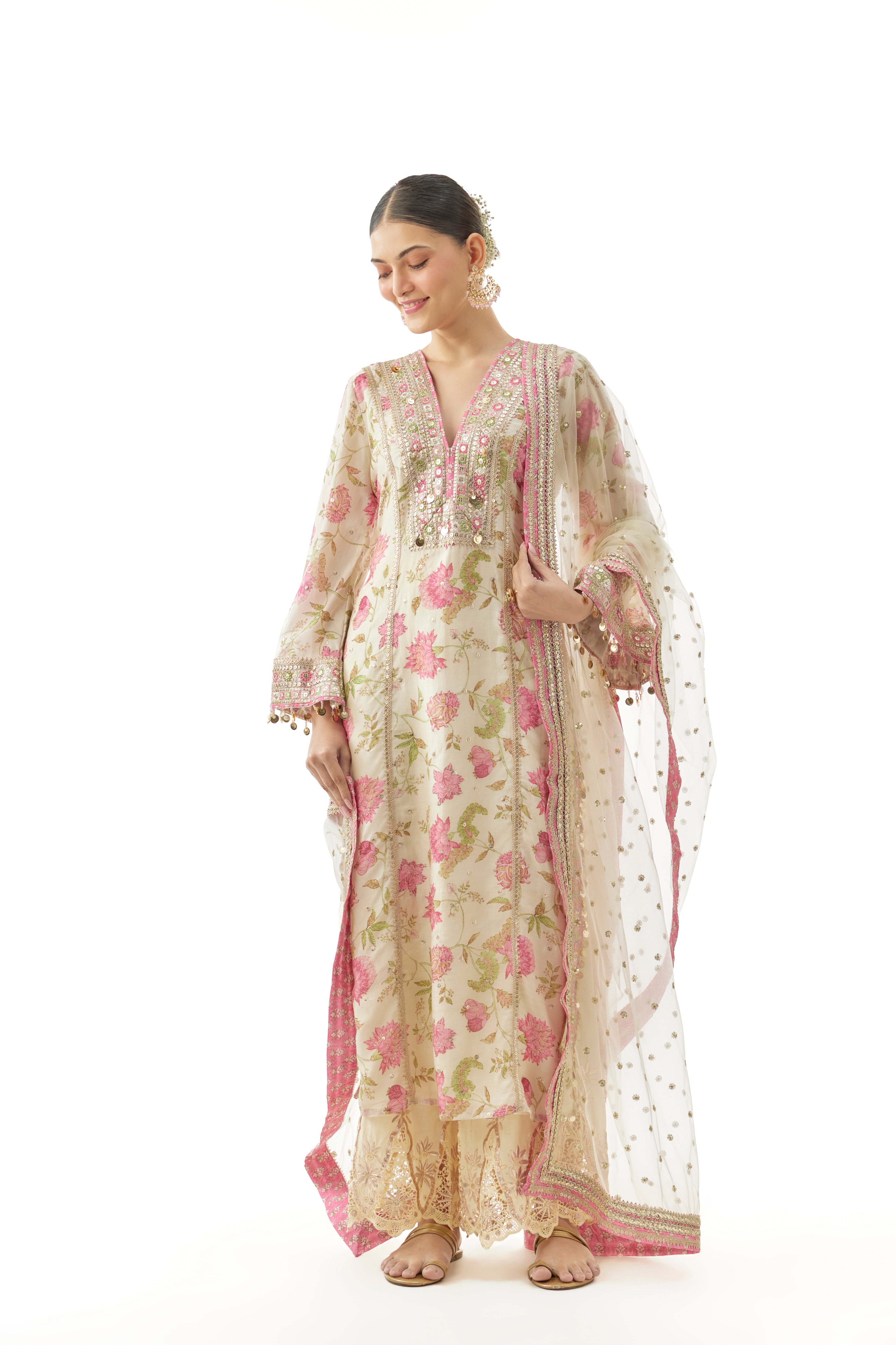 Kavya Tunic with palazzo and dupatta
