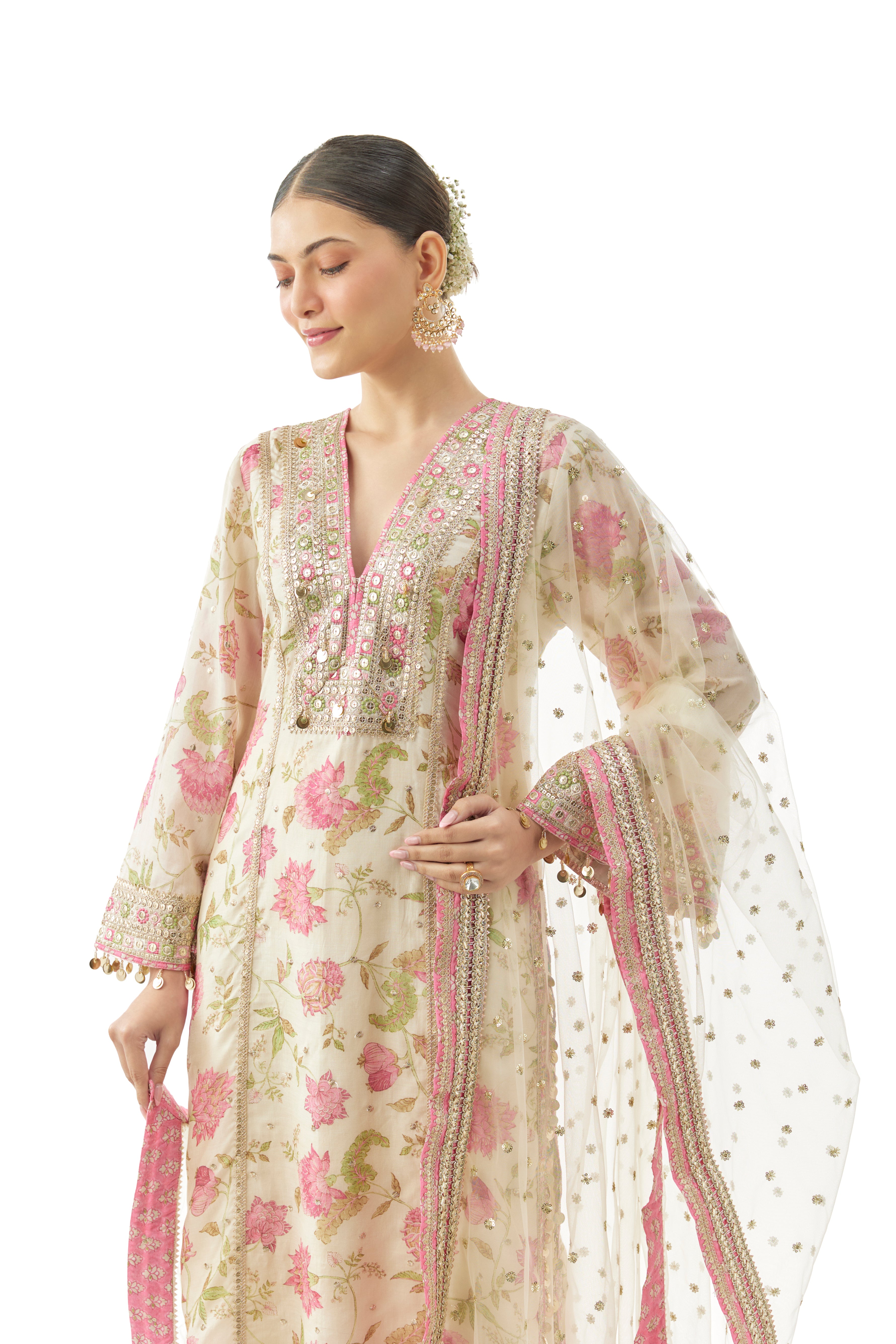 Kavya Tunic with palazzo and dupatta