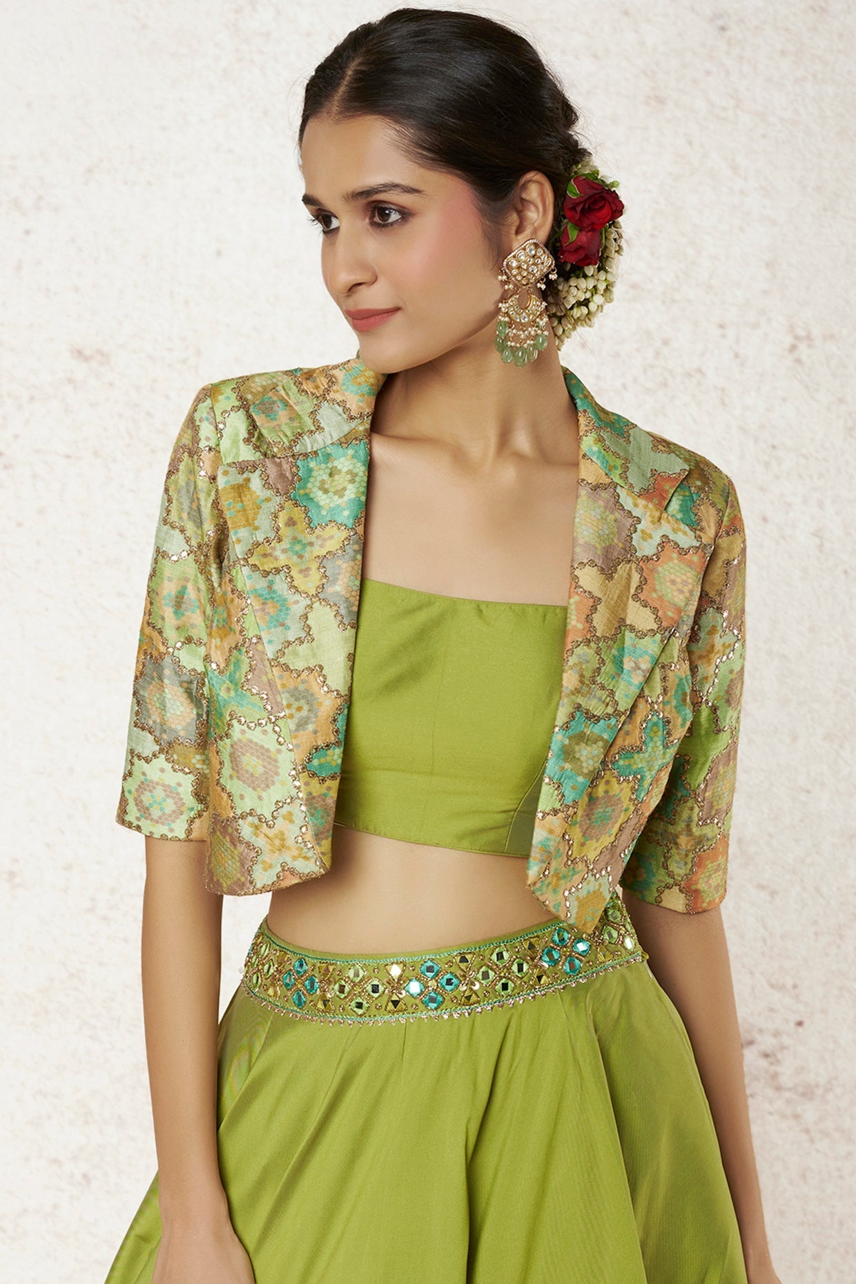 Athira Short Jacket And Bustier with Victorian Skirt