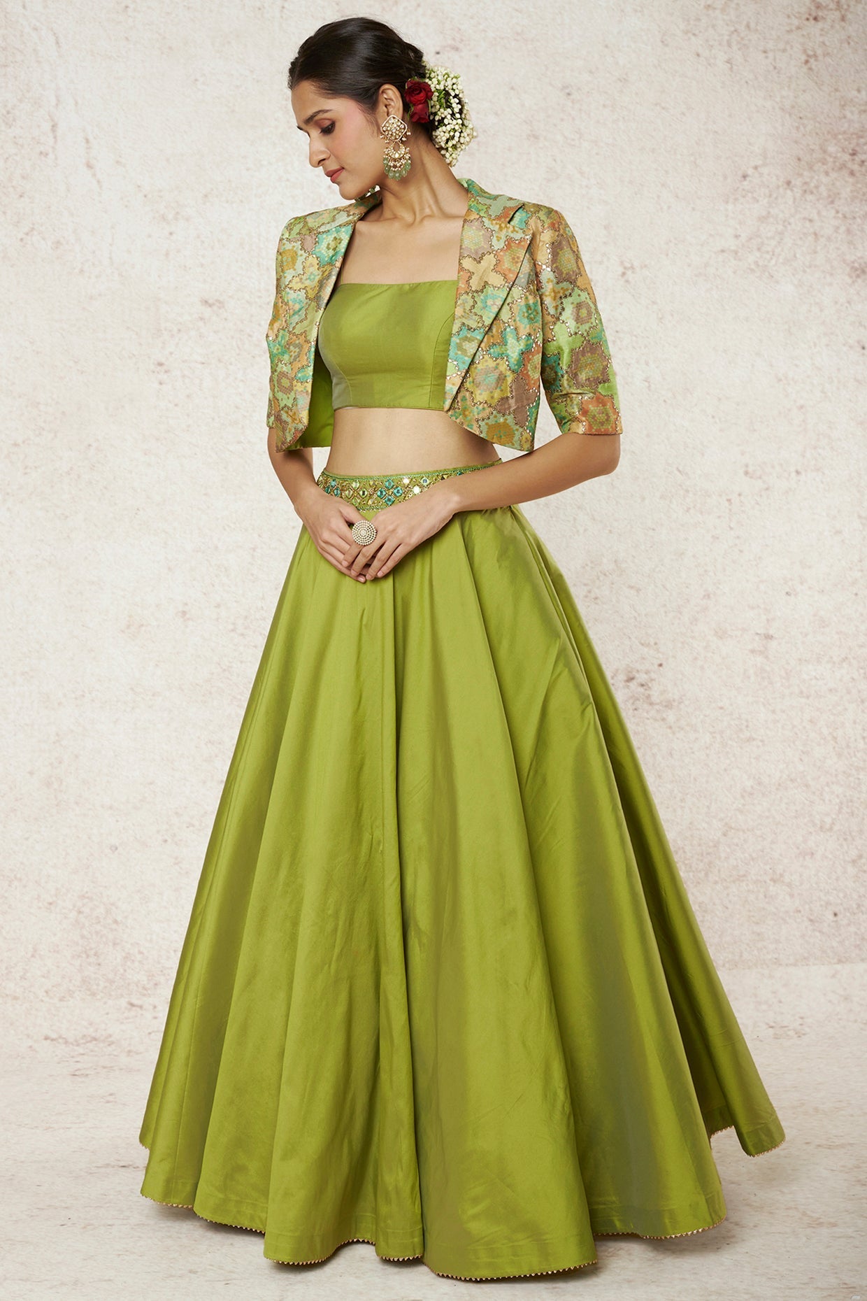 Athira Short Jacket And Bustier with Victorian Skirt