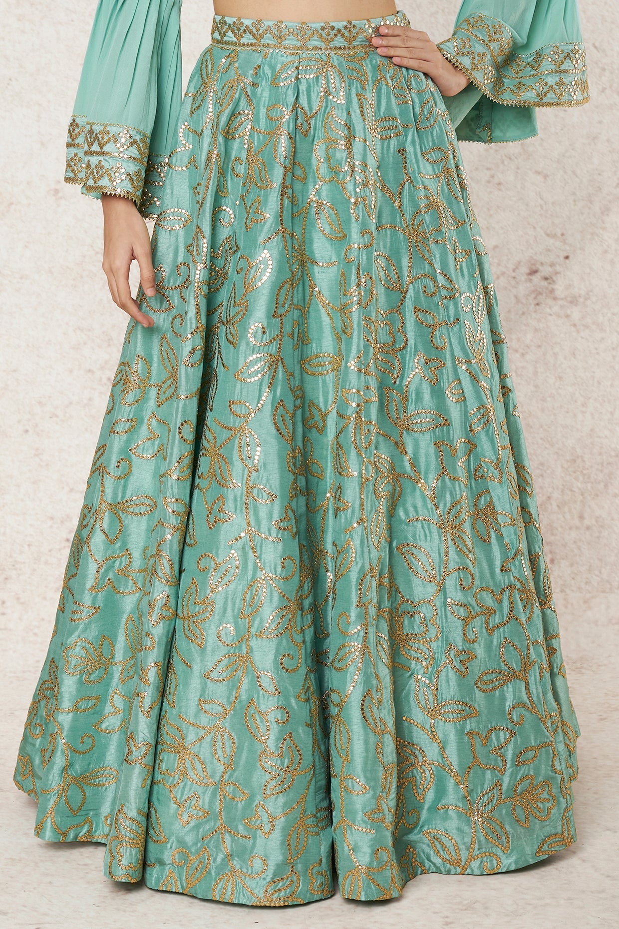 Ayka Tie up Top With Victorian Skirt