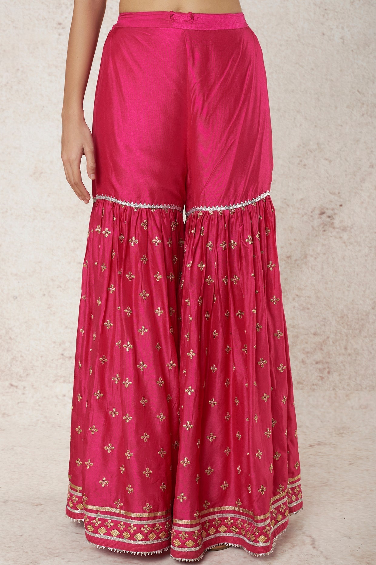 Aarva Strappy Kurta with Sharara and Dupatta