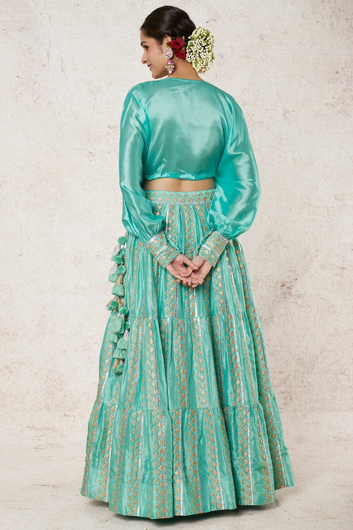 Falak Tie Top With Vitorian Skirt