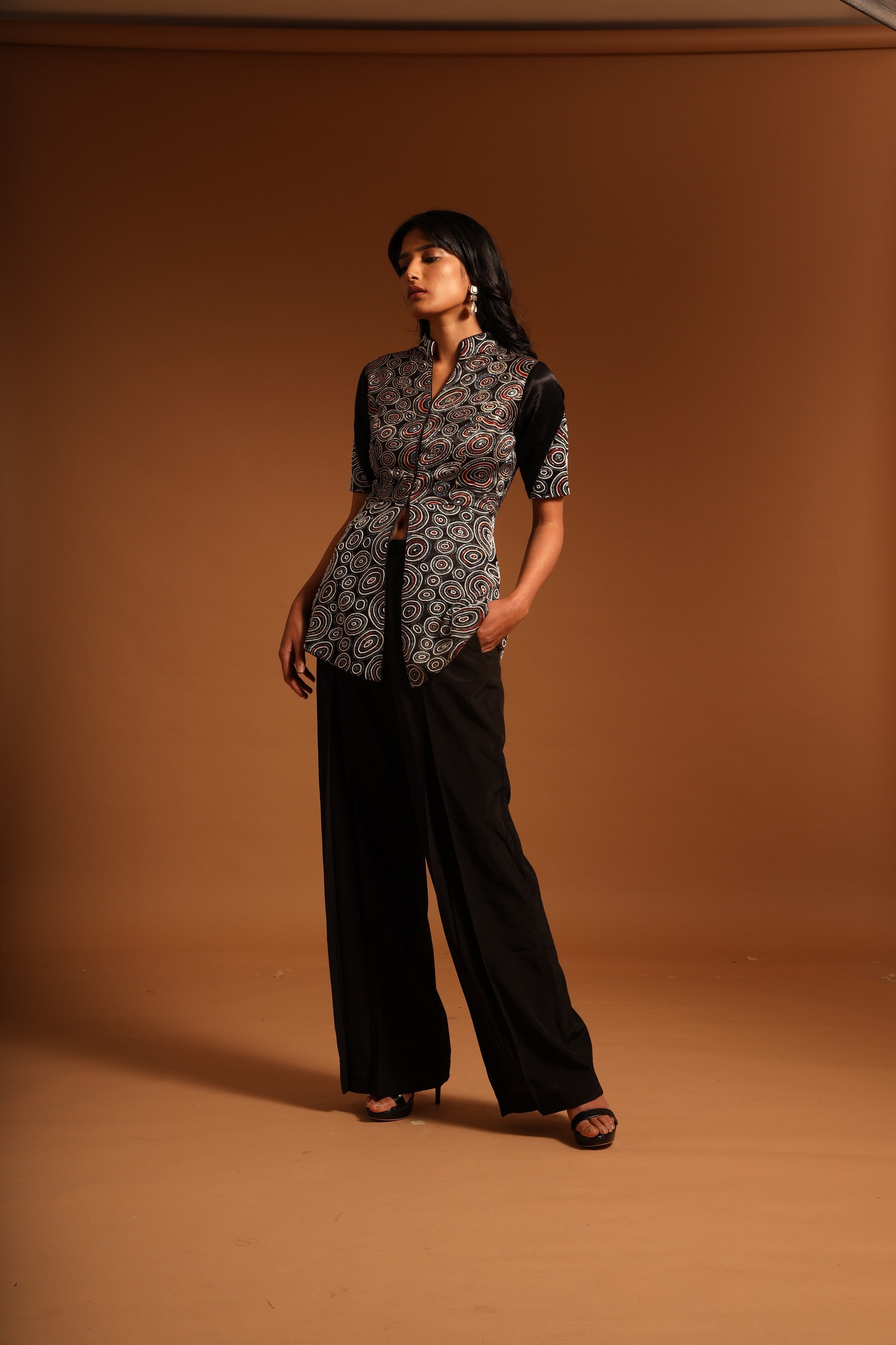 KUMA PEPLUM TOP WITH STRAIGHT PANTS