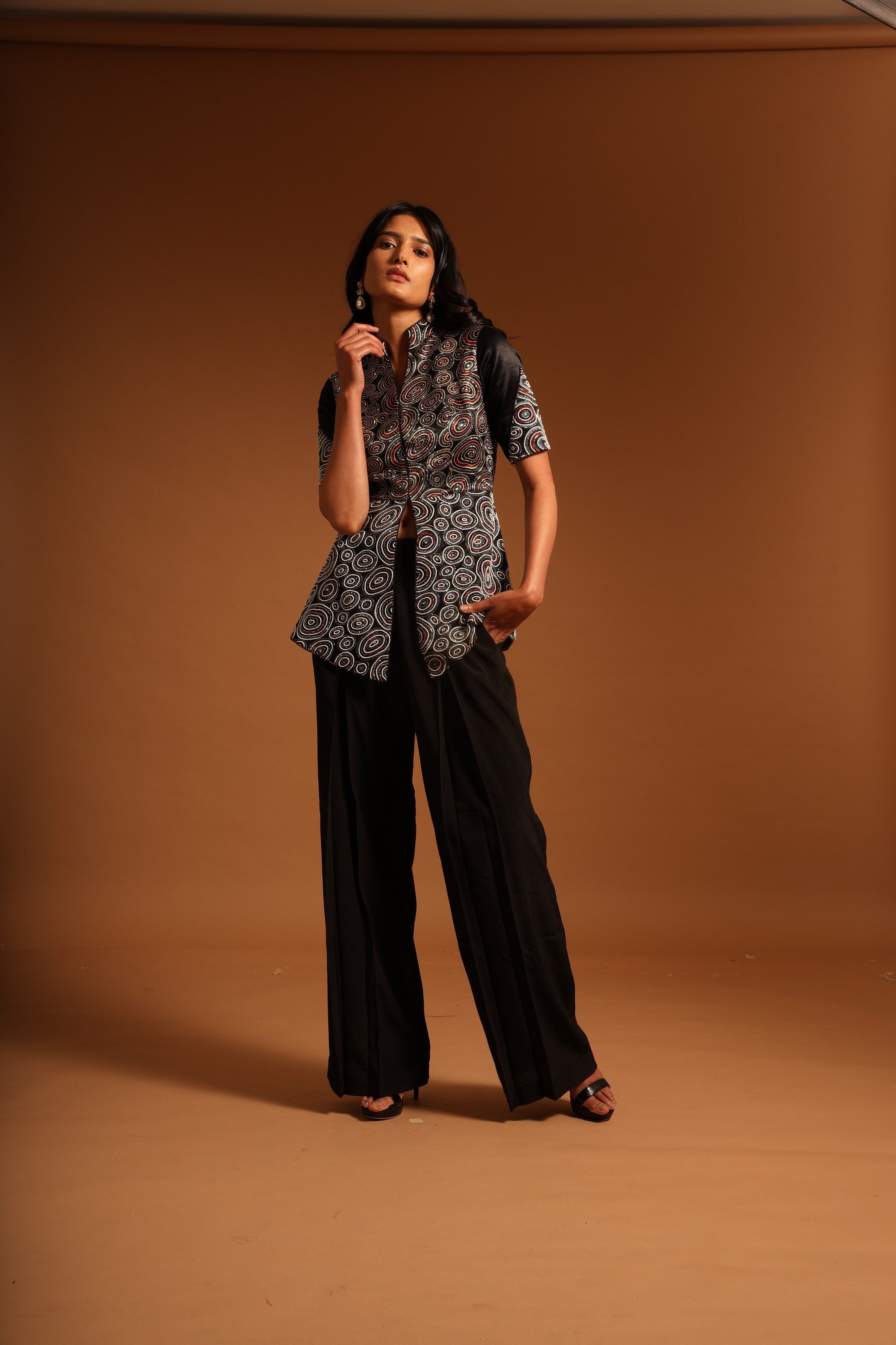 KUMA PEPLUM TOP WITH STRAIGHT PANTS