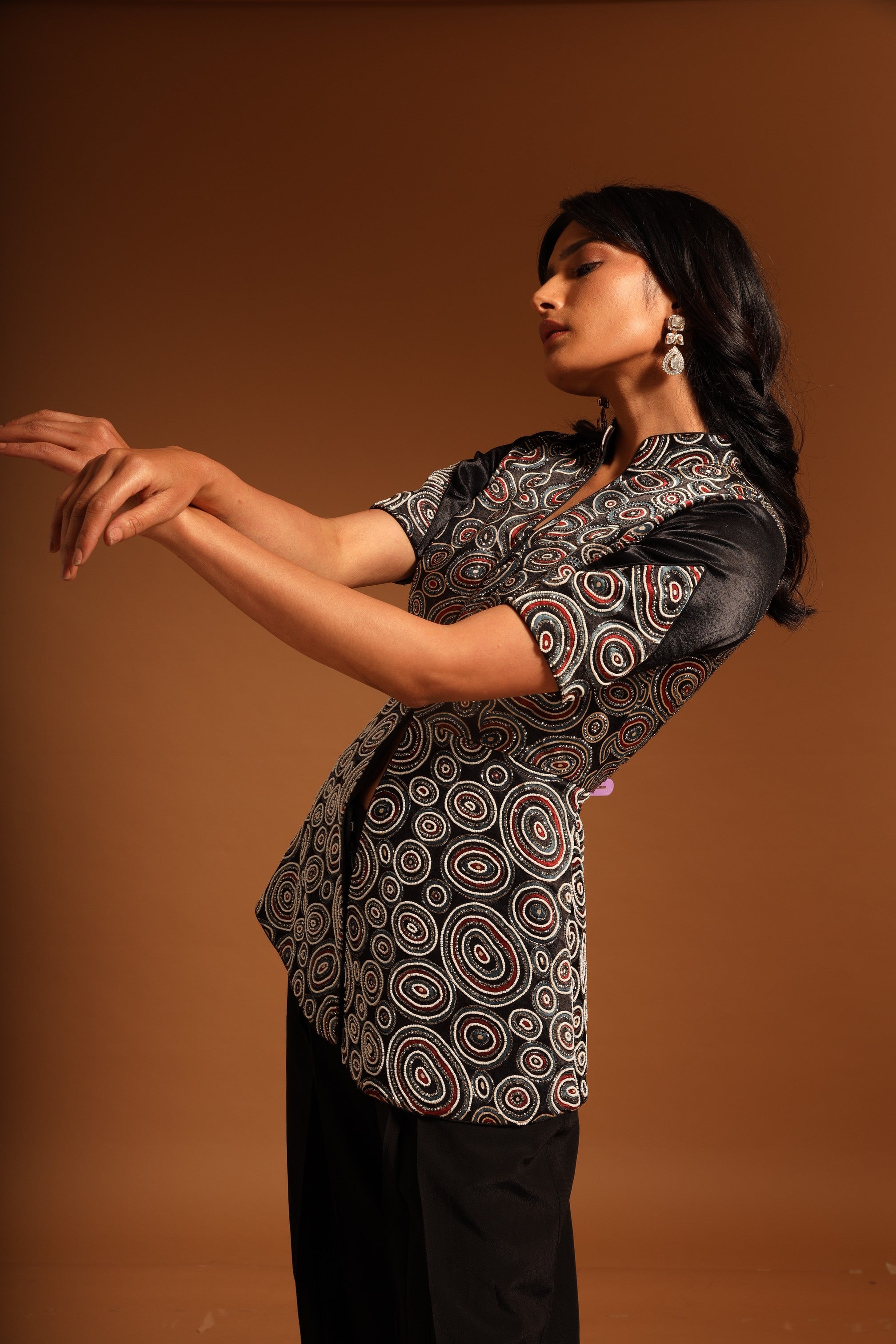 KUMA PEPLUM TOP WITH STRAIGHT PANTS