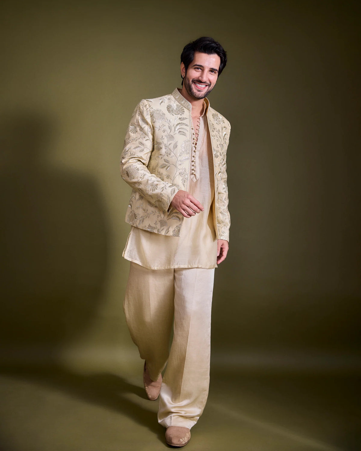 Adiya seal in Dhir Jacket Set