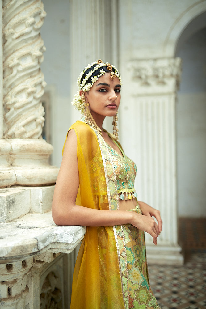 Barkha Sharara Set with Cape