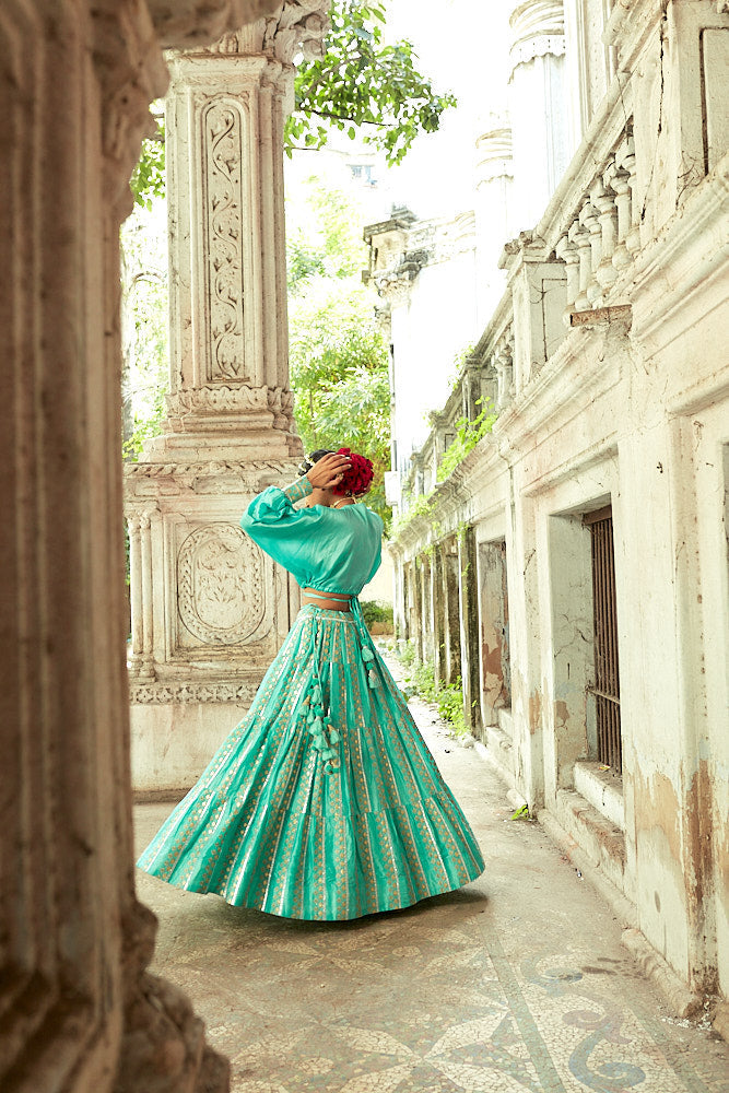 Falak Tie Top With Vitorian Skirt