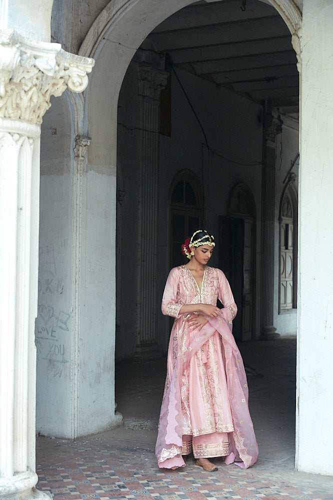 Ishanya Ag Tiered Churidar with Dupatta