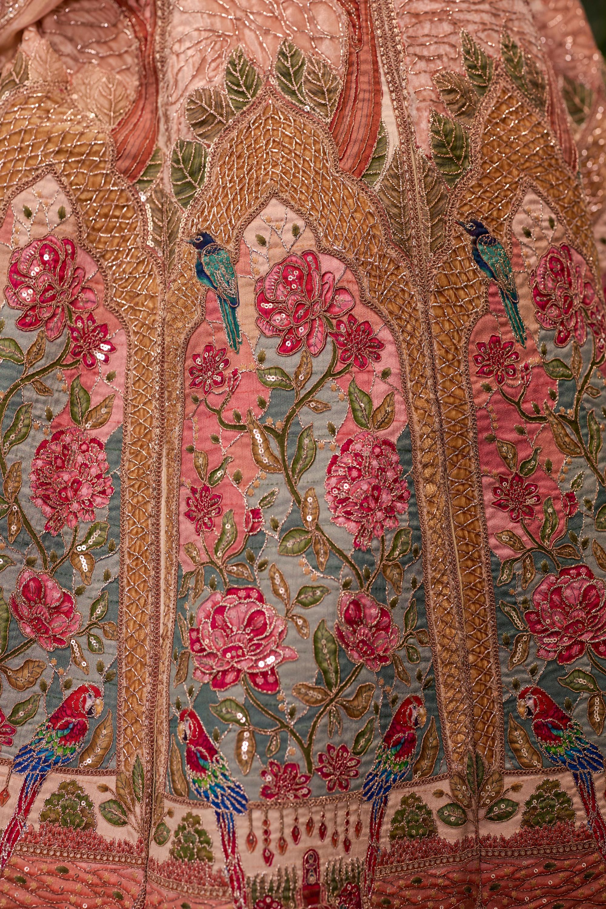 Gulnaar- The Rose Garden lehenga