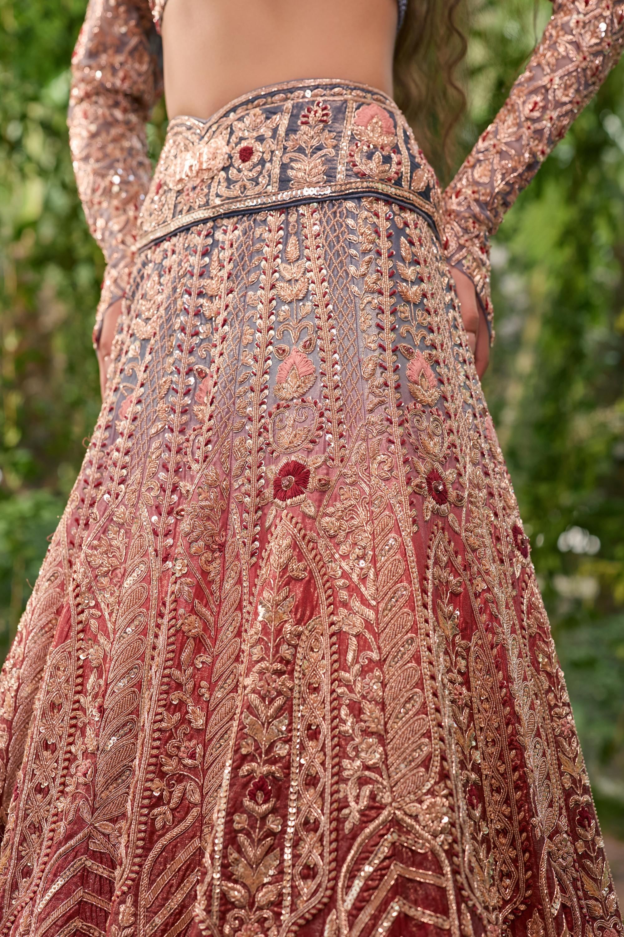 Dwirang- A Tale in Two Hues Lehenga