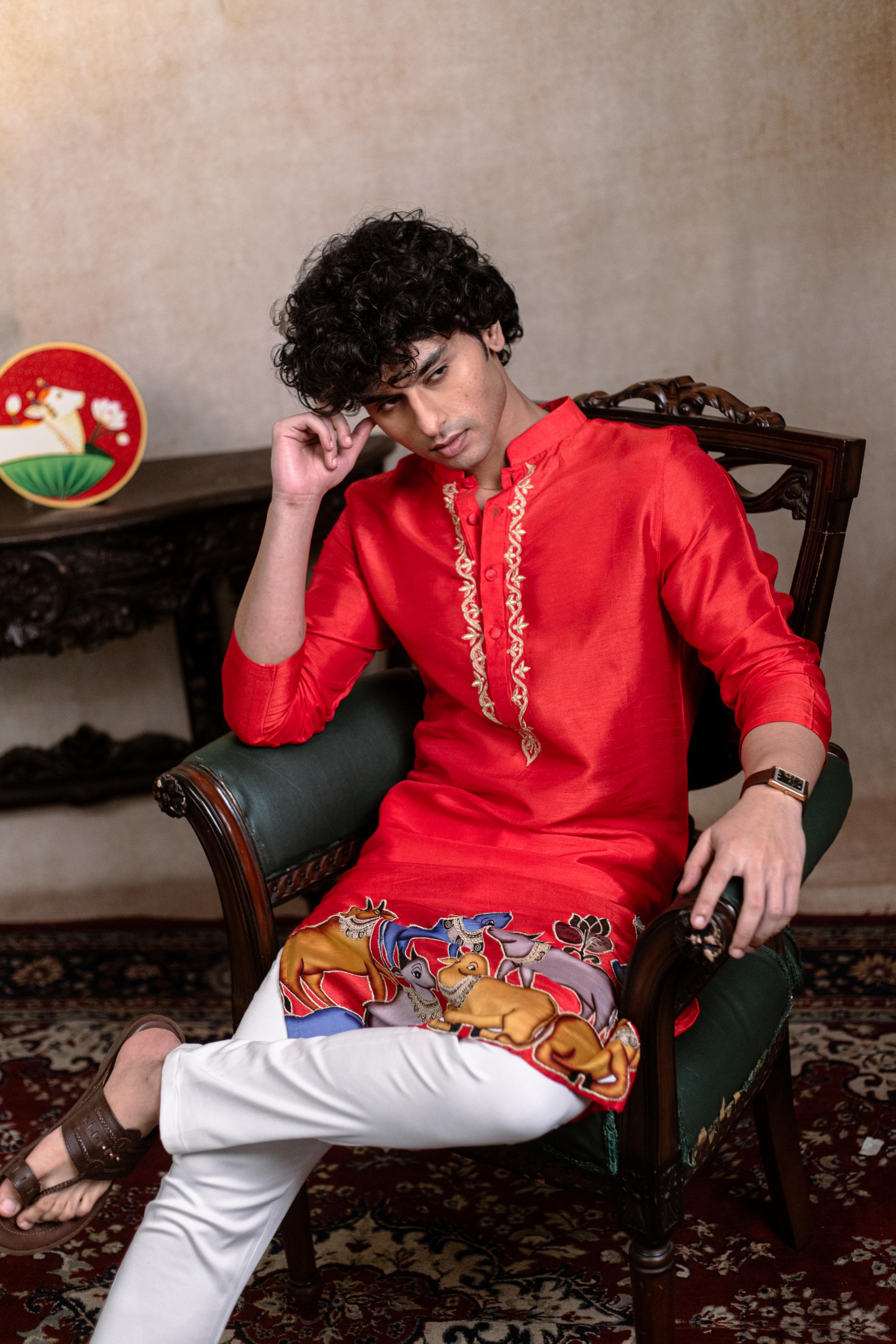 Krishna Crimson Set