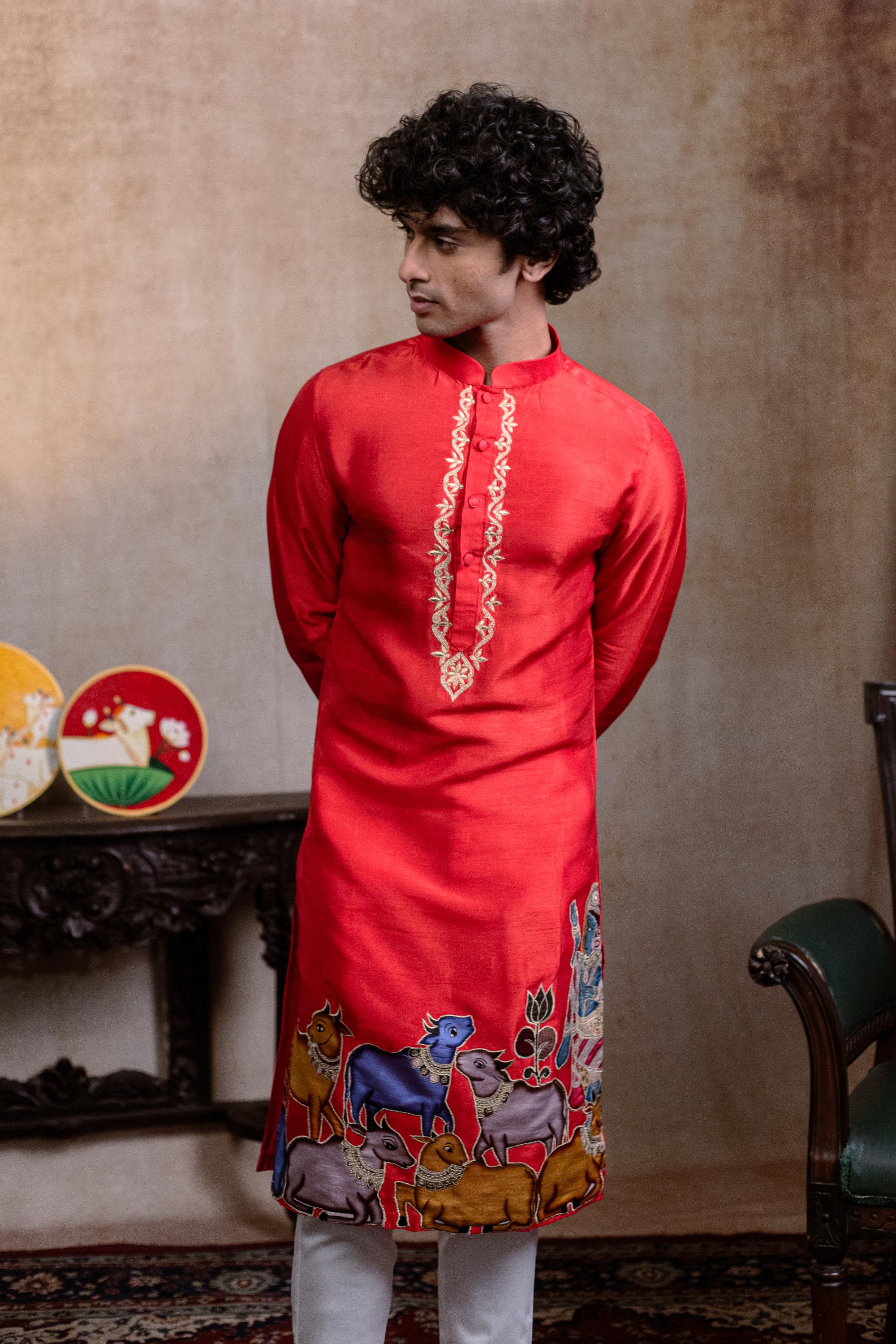 Krishna Crimson Set