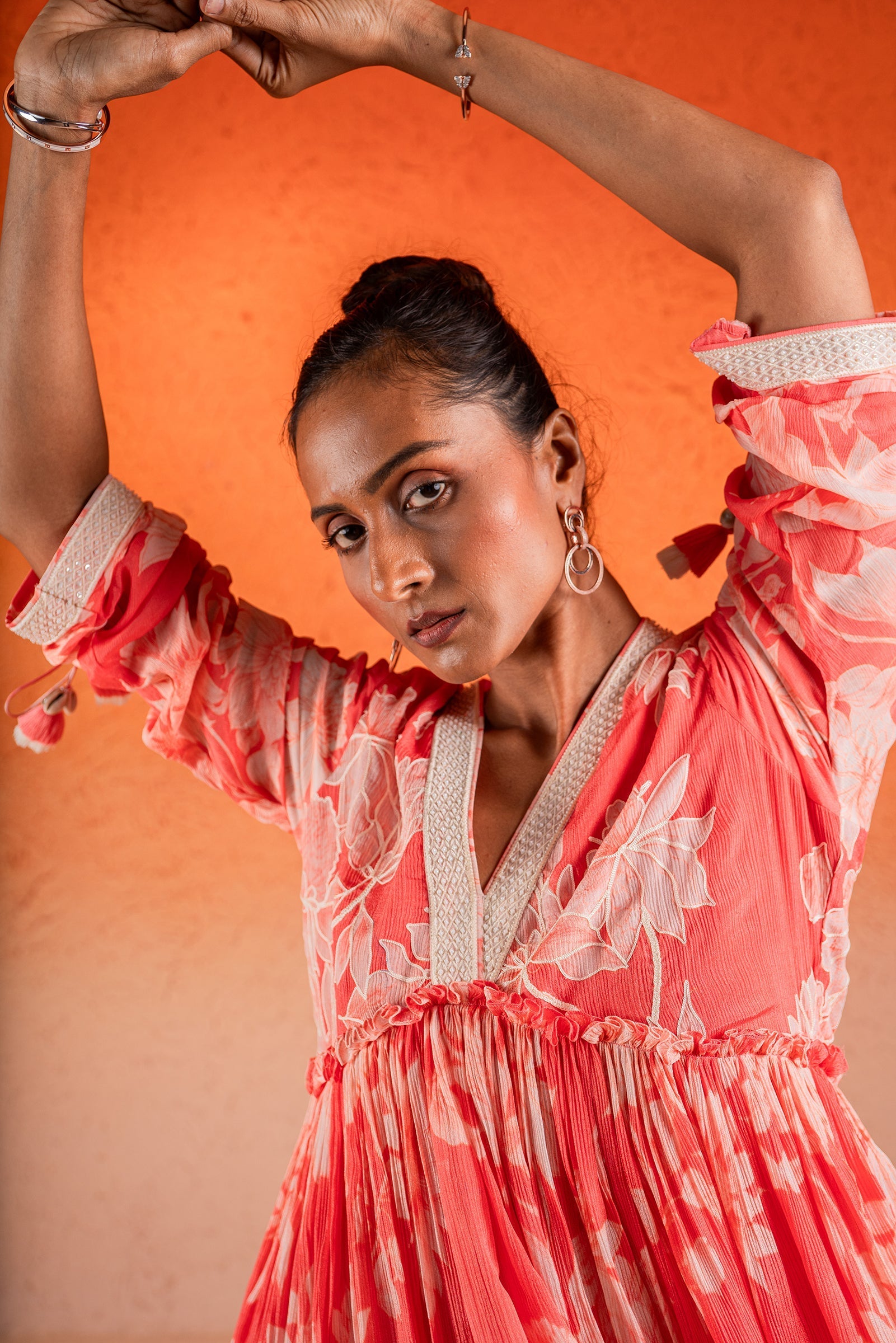 Georgia Peach Mini Dress