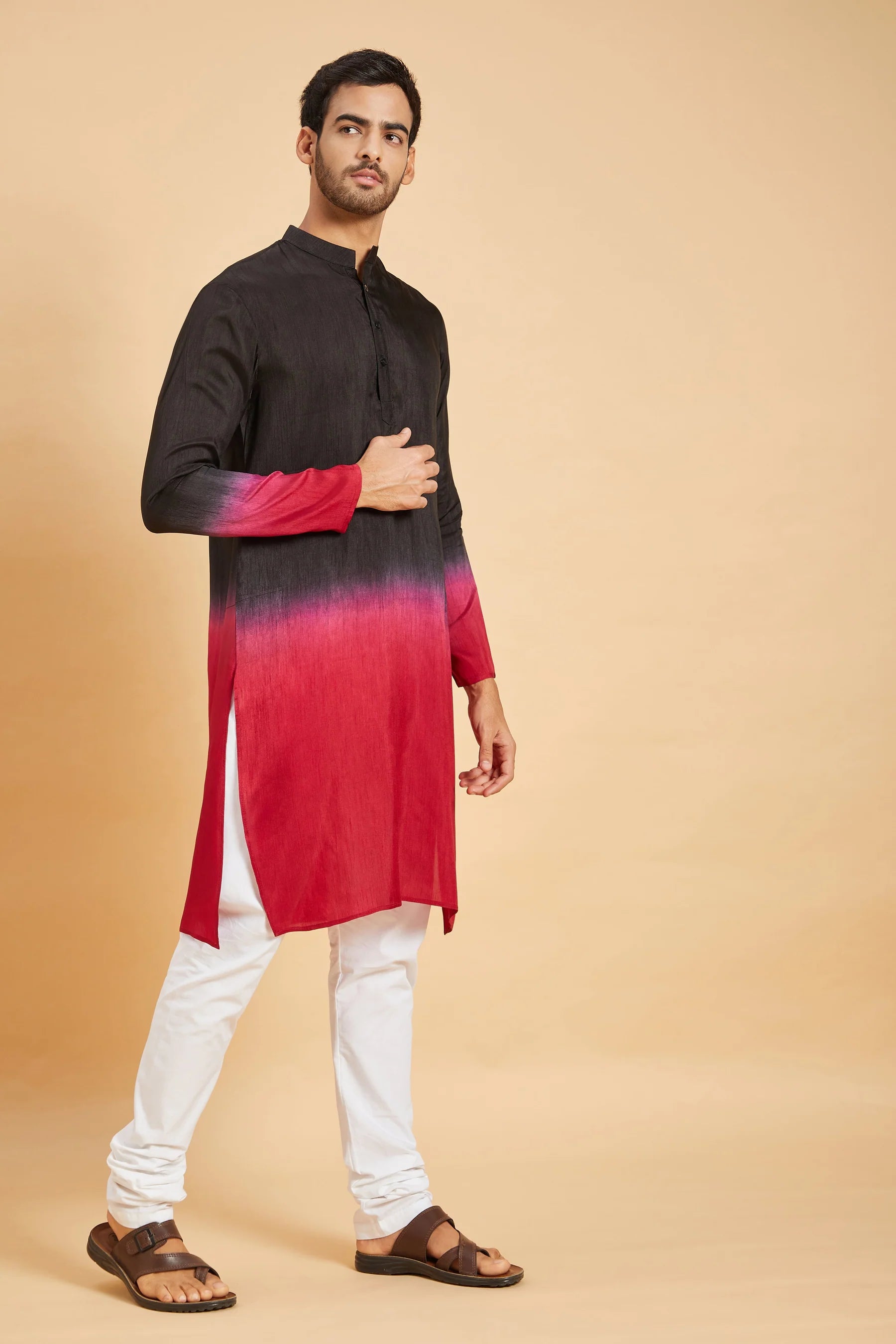 Red Knight Ombre Kurta