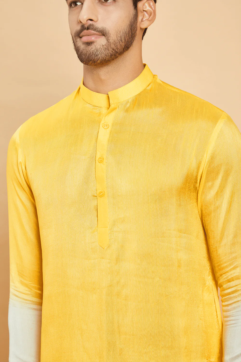 Lahza Yellow Ombre Kurta