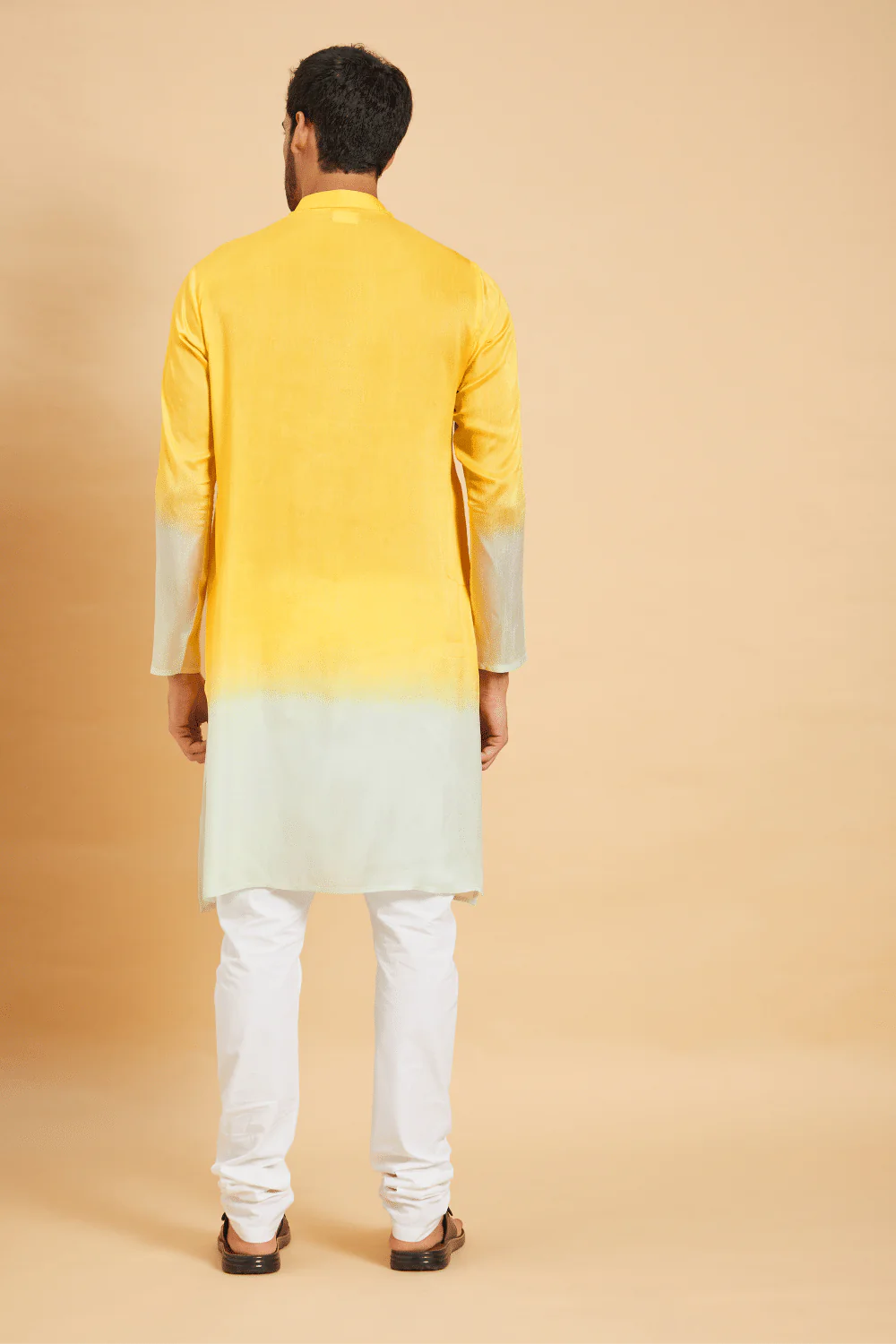 Lahza Yellow Ombre Kurta