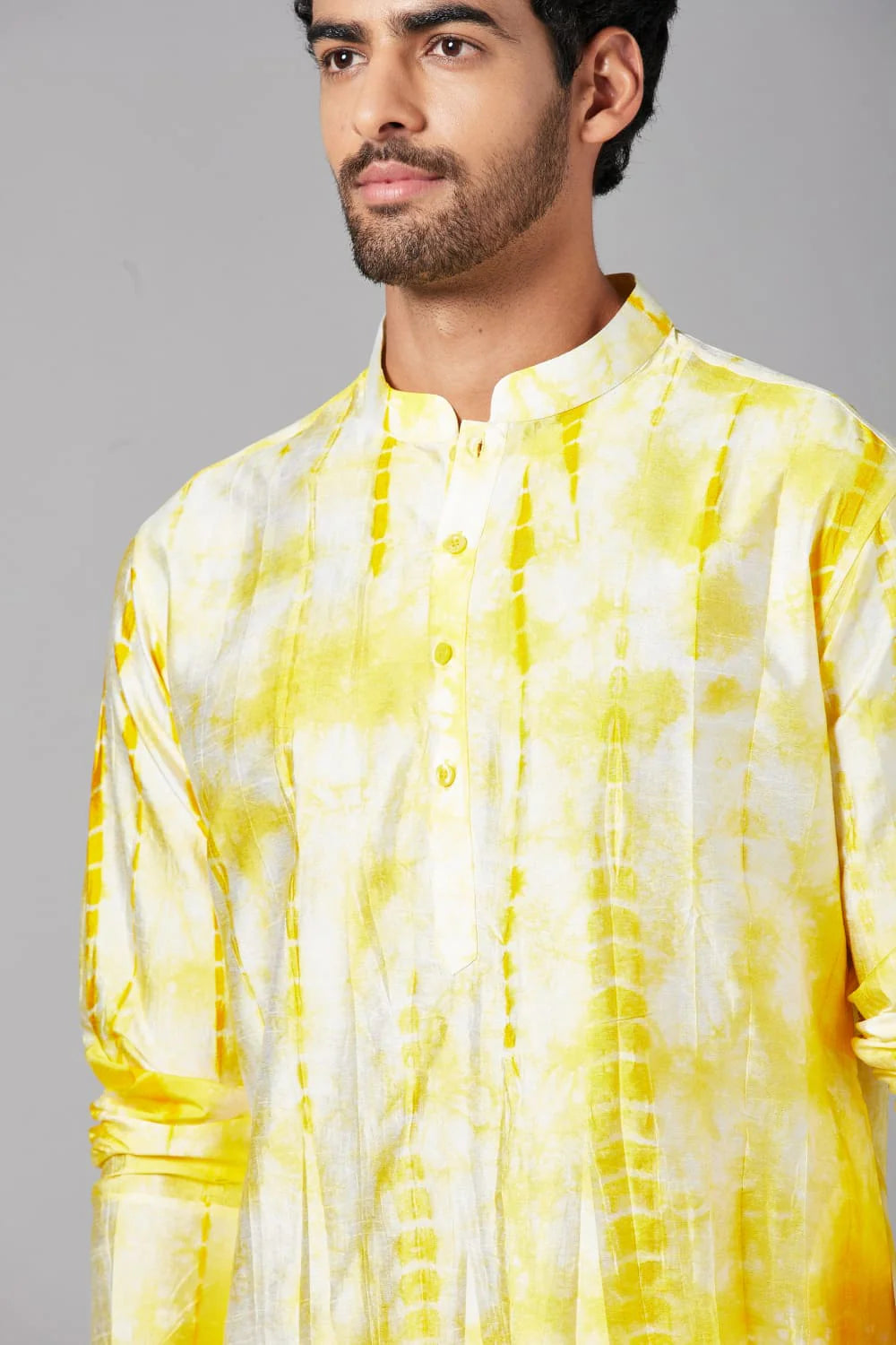 Tintlo Yellow Tie & Dye Kurta
