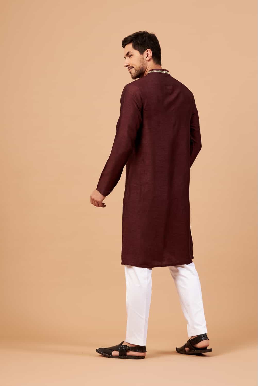 Adira Gold Zari Embroidered Kurta