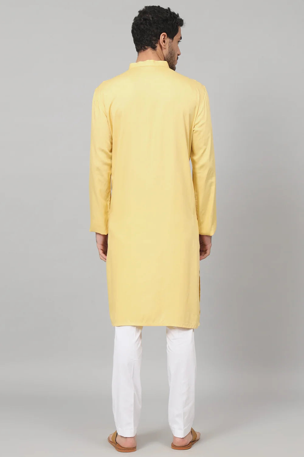 Amarillo Abstract embroidered cotton kurta